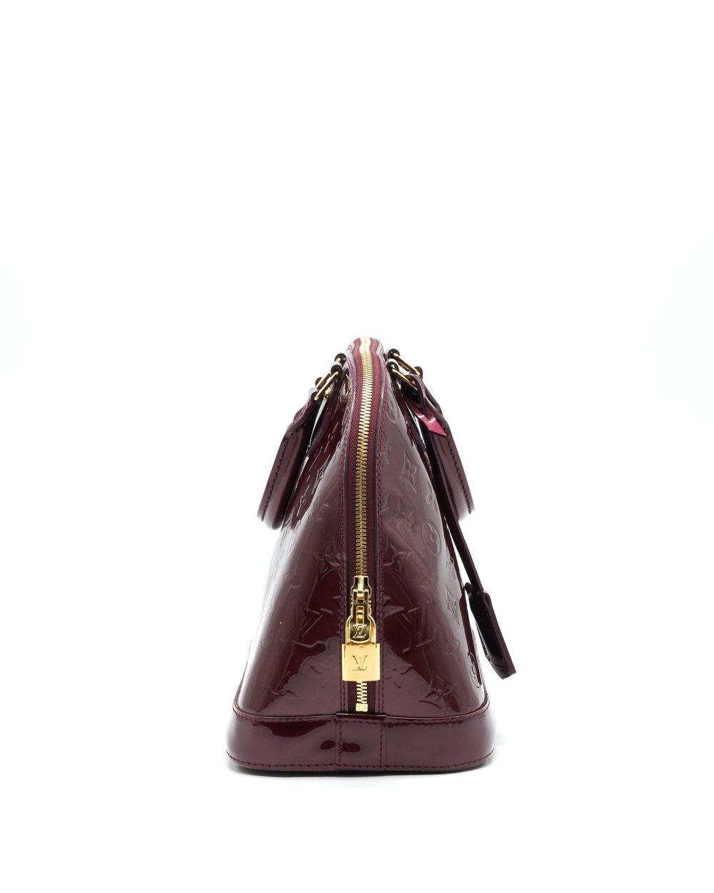 AAA Replica Louis Vuitton LV ALMA PM PATENT LEATHER AMARANTE GHW