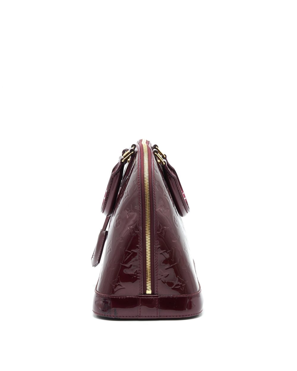 AAA Replica Louis Vuitton LV ALMA PM PATENT LEATHER AMARANTE GHW