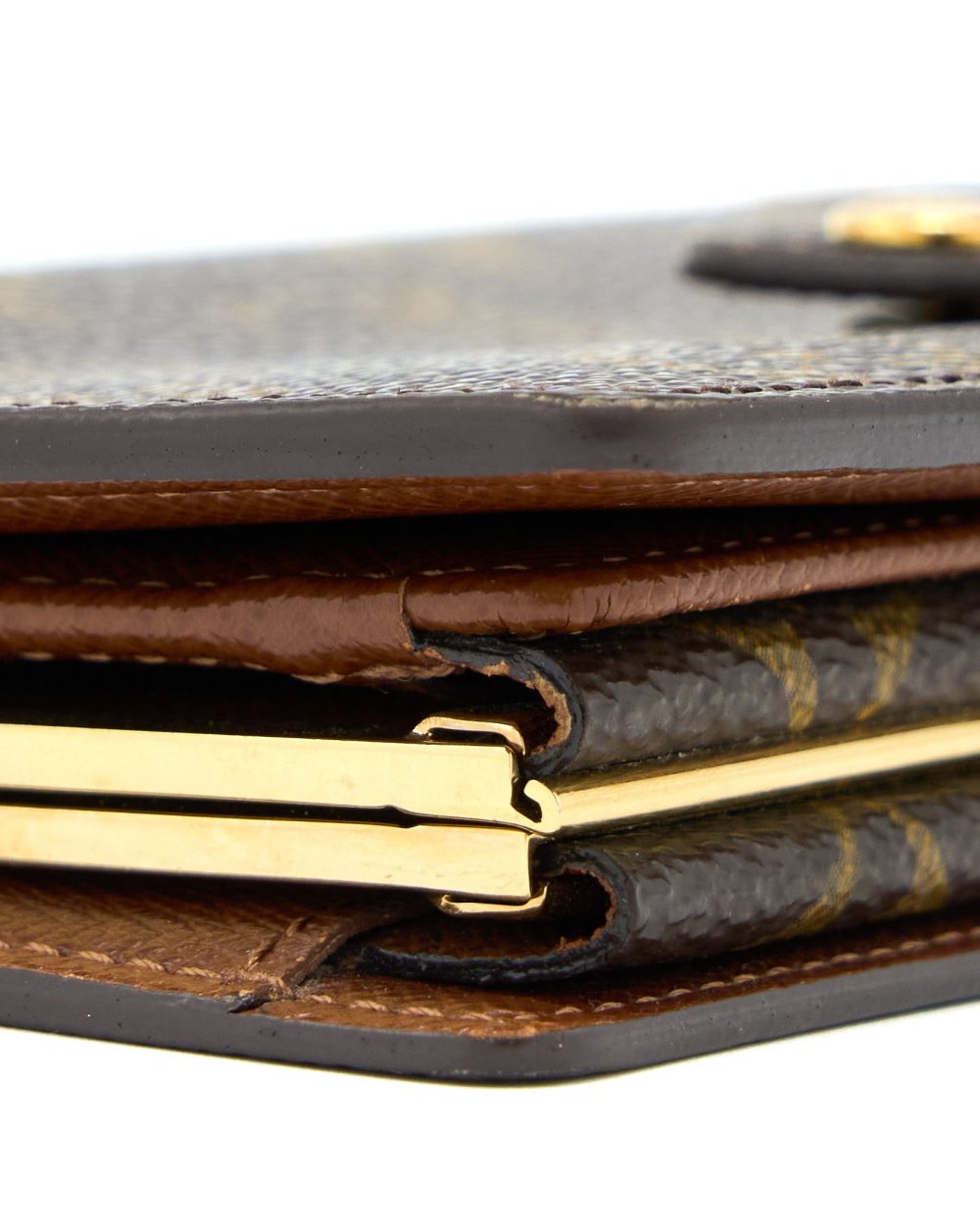 AAA Replica Louis Vuitton LV MONOGRAM PORUTOMONE BIEVUJENOWA BI-FOLD WALLET GHW