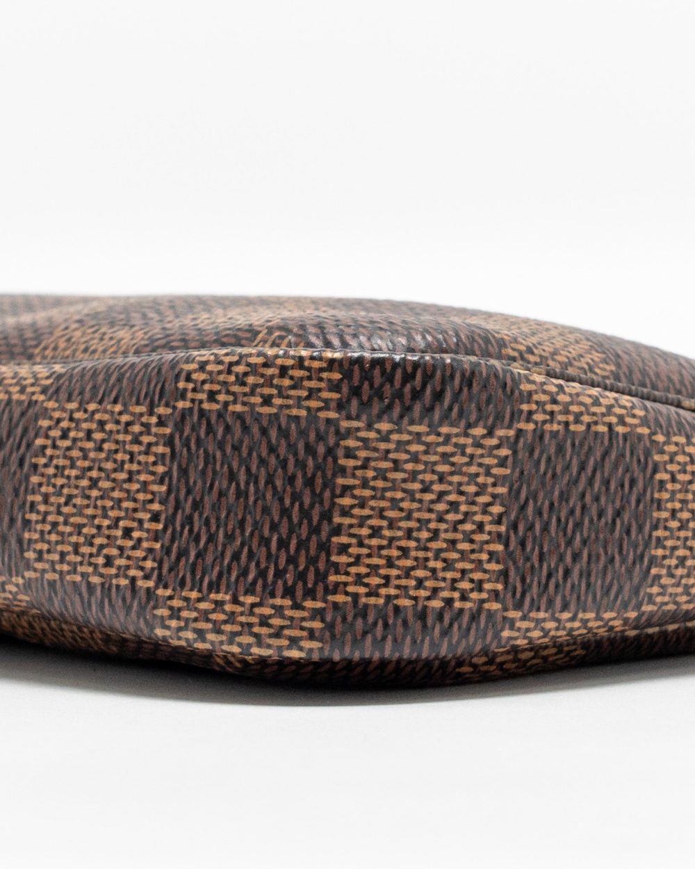 AAA Replica Louis Vuitton LV MINI POCHETTE ACCESSORIES DAMIER EBENE CANVAS GHW