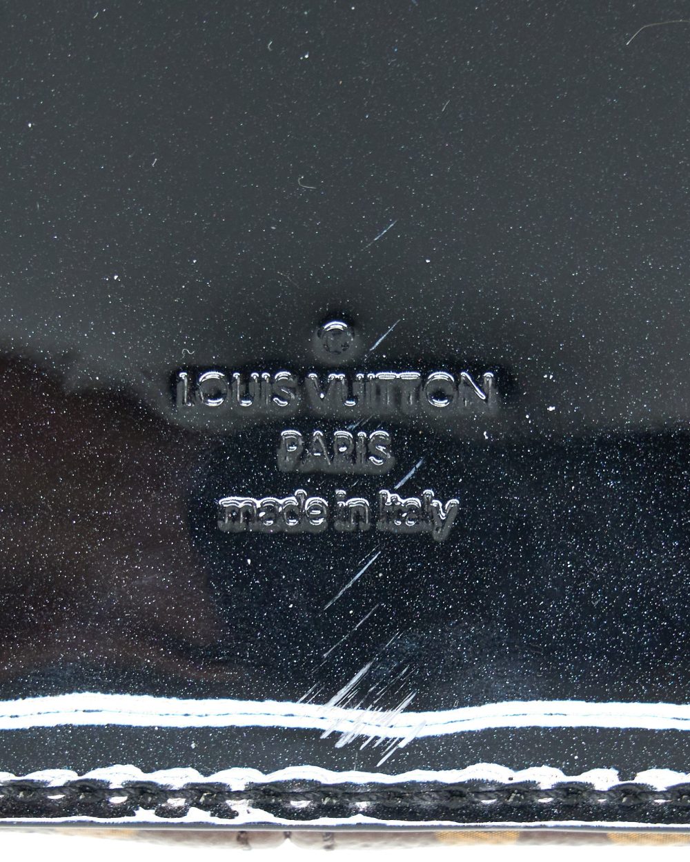 AAA Replica Louis Vuitton LV CHERRYWOOD BB PATENT/MONOGRAM CANVAS BLACK GHW