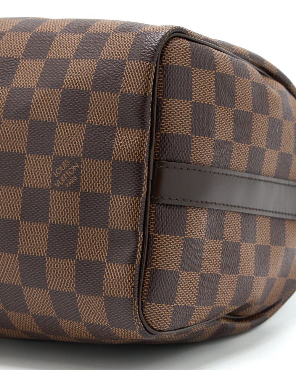 AAA Replica Louis Vuitton LV SPEEDY BANDOULIERE 25 DAMIER EBENE CANVAS GHW