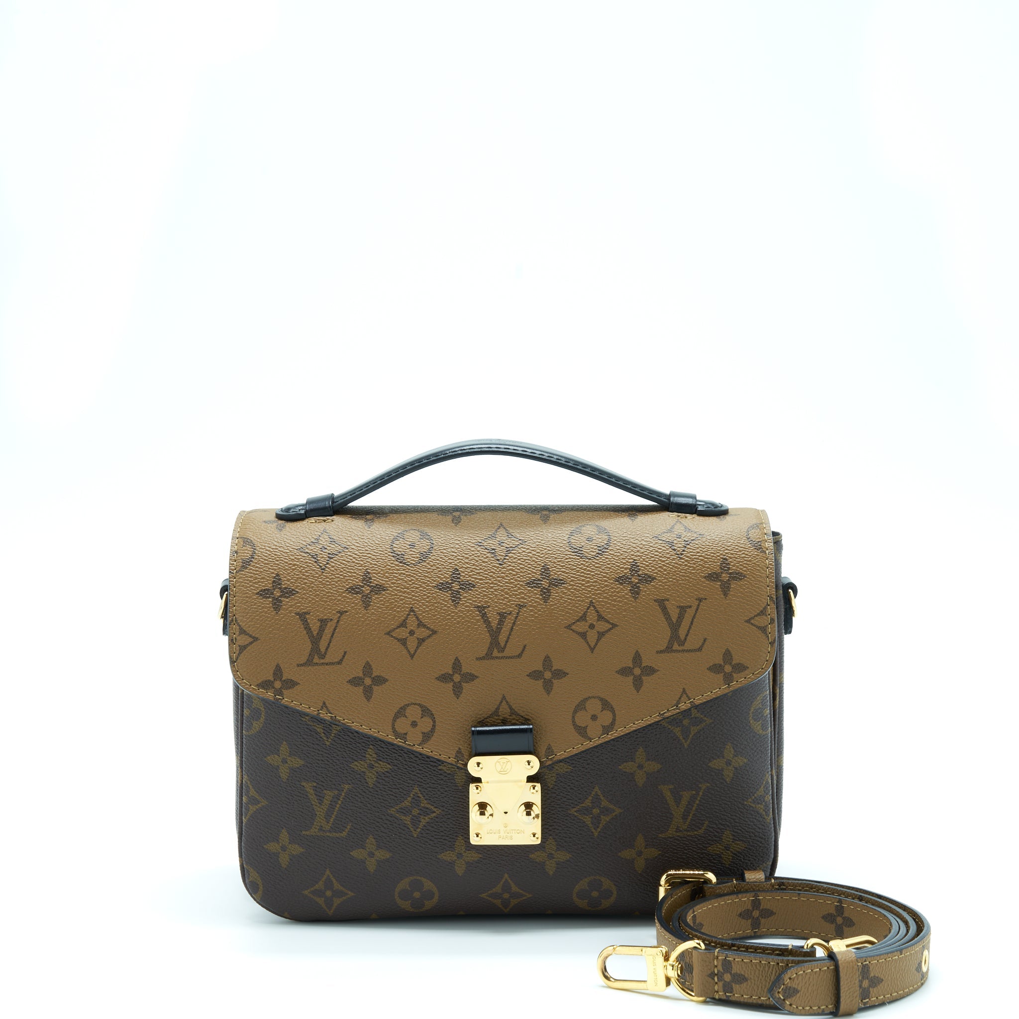 AAA Replica Louis Vuitton LV POCHETTE MÉTIS MONOGRAM REVERSE CANVAS GHW