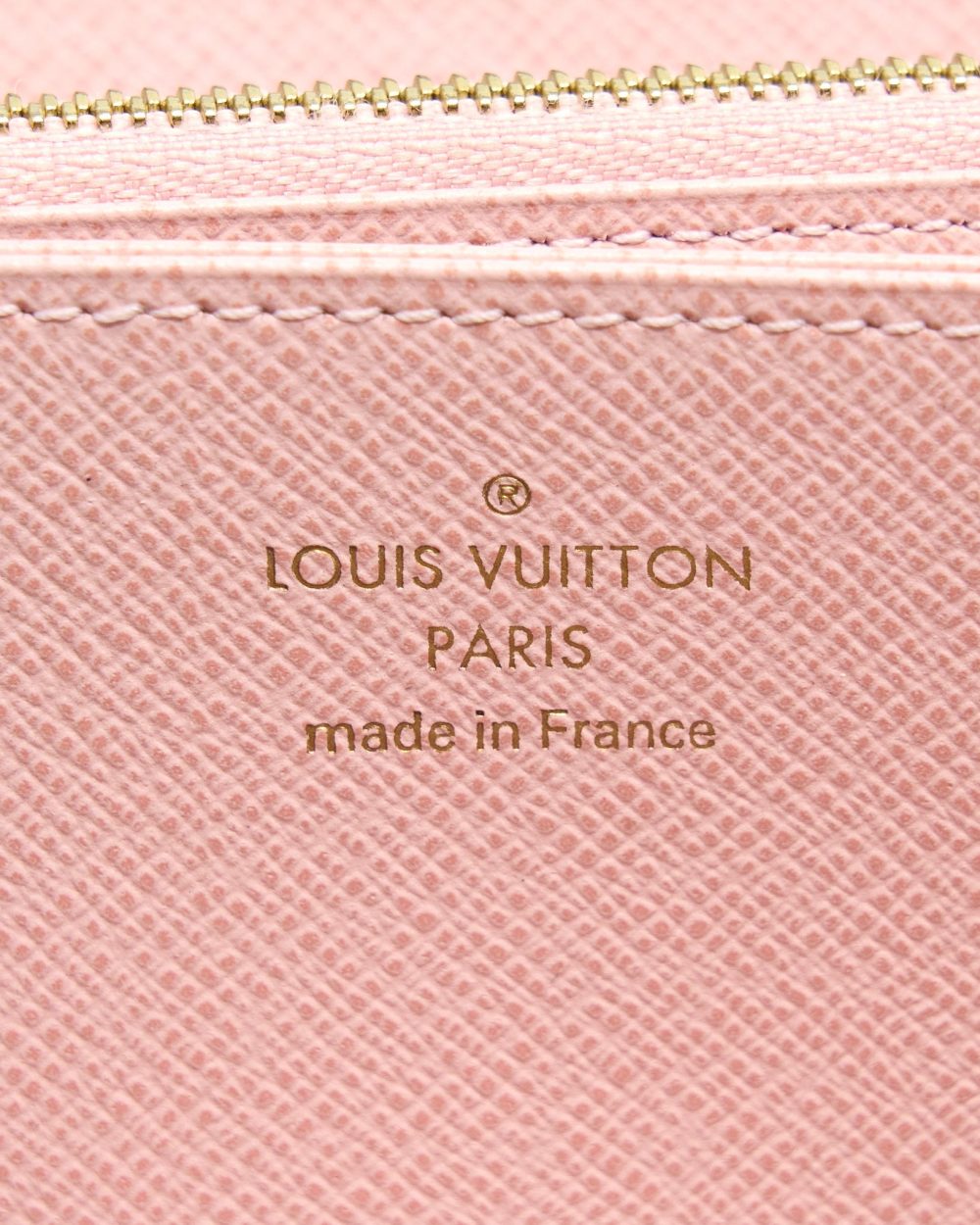 AAA Replica Louis Vuitton LV ZIPPY WALLET DAMIER EBENE CANVAS/ ROSE BALLERINE GHW