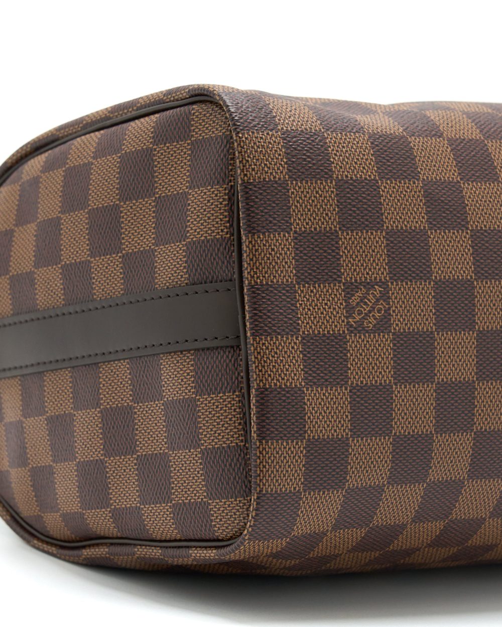 AAA Replica Louis Vuitton LV SPEEDY 25 DAMIER EBENE GHW