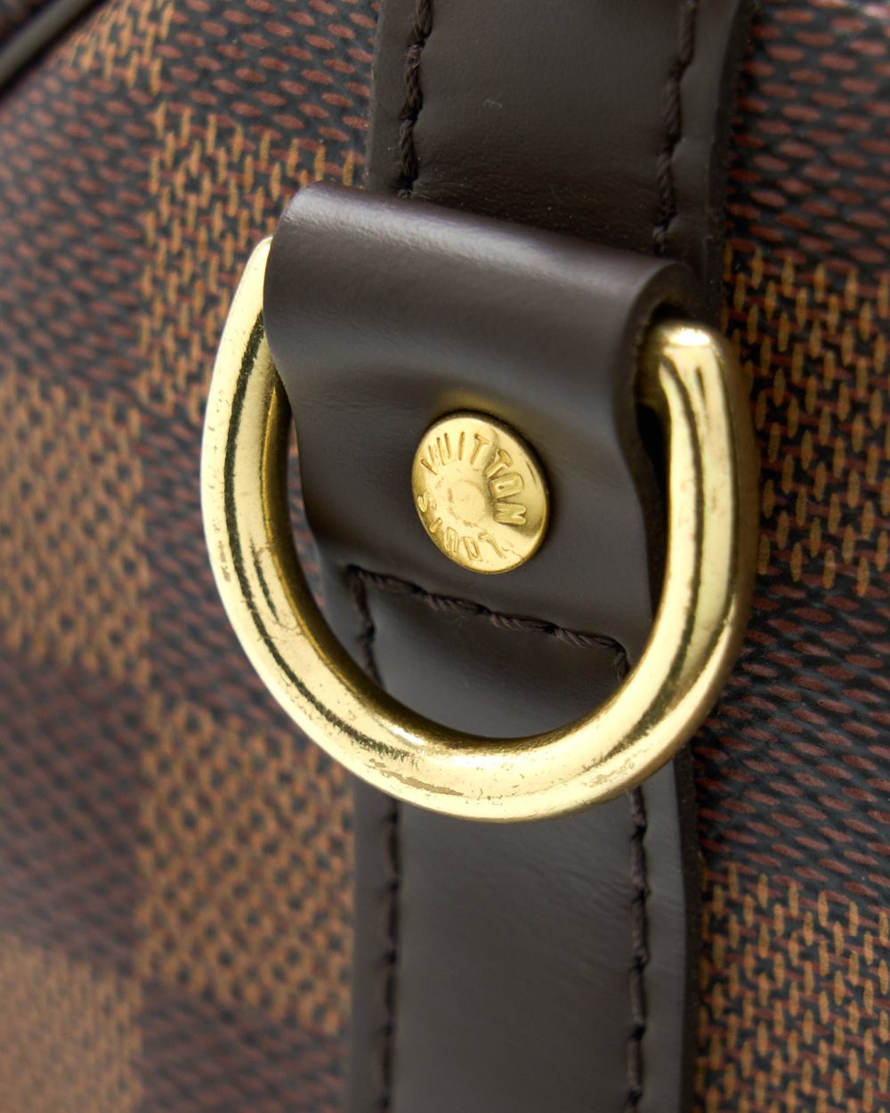 AAA Replica Louis Vuitton LV SPEEDY 25 DAMIER EBENE GHW