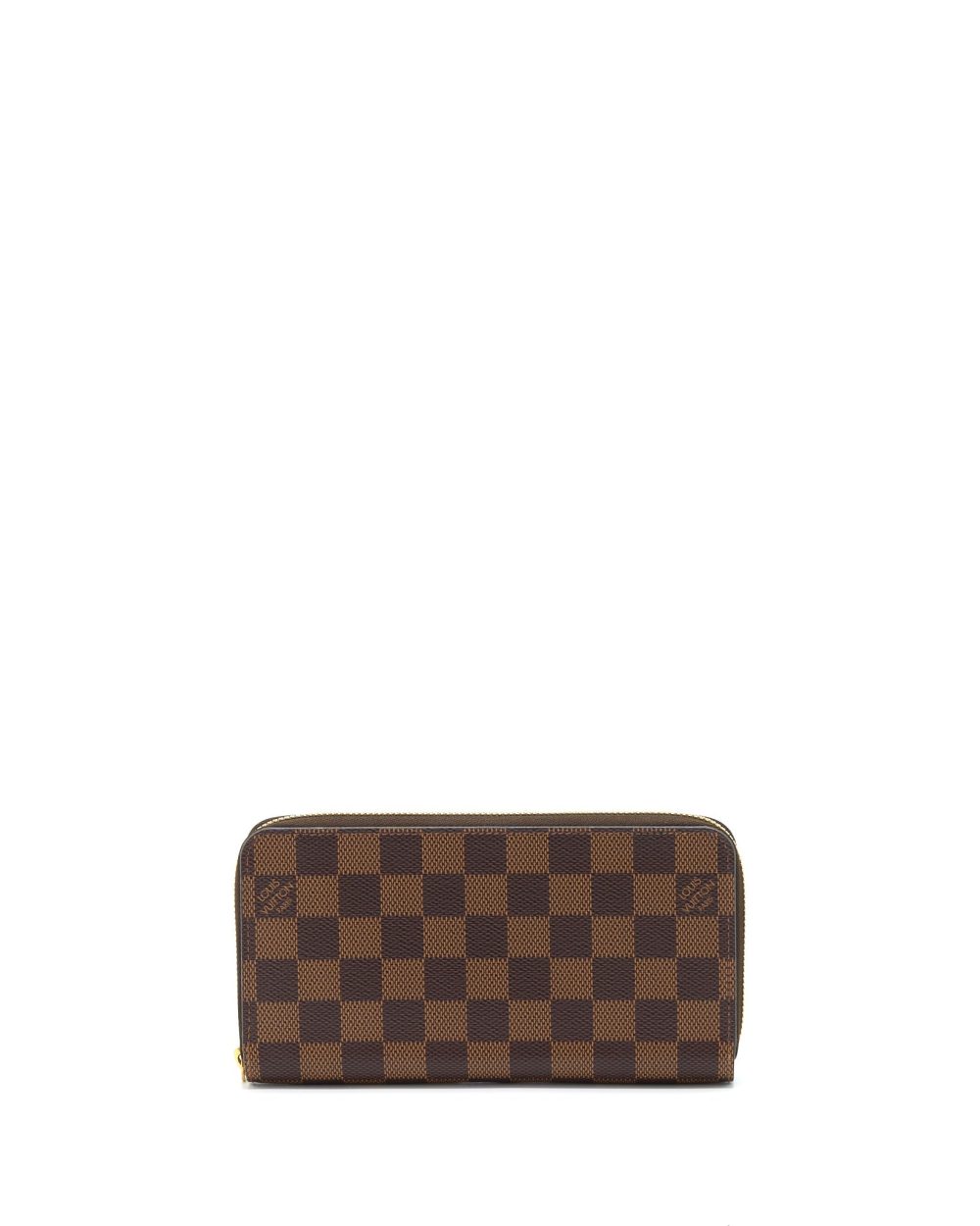 AAA Replica Louis Vuitton LV ZIPPY WALLET DAMIER EBENE CANVAS/ ROSE BALLERINE GHW