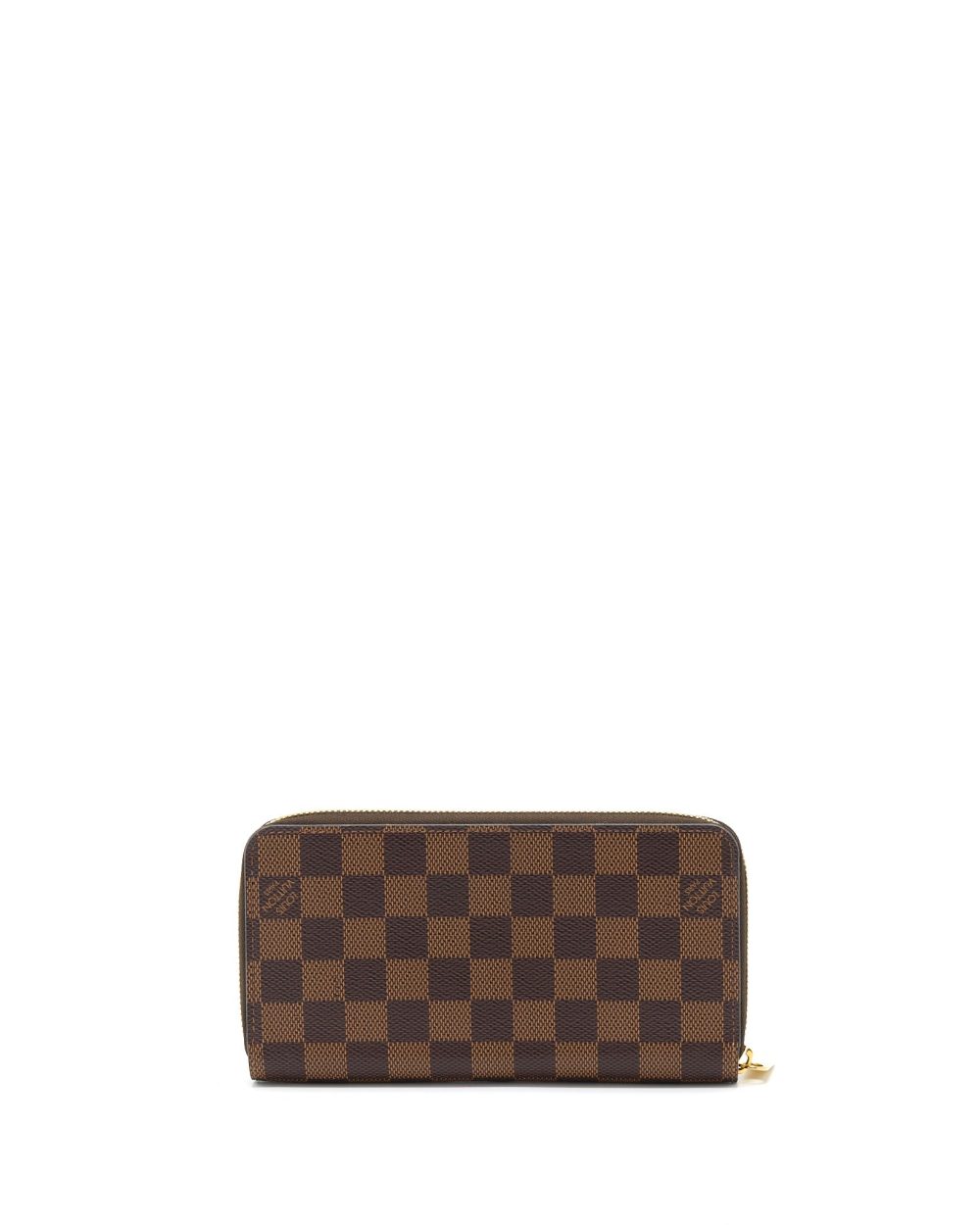 AAA Replica Louis Vuitton LV ZIPPY WALLET DAMIER EBENE CANVAS/ ROSE BALLERINE GHW