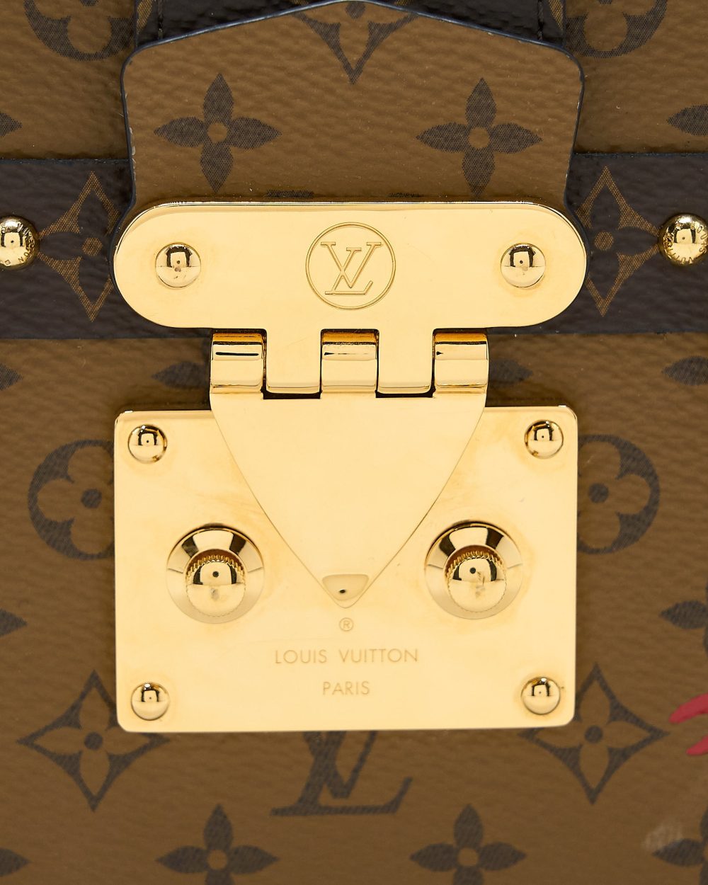 AAA Replica Louis Vuitton LV PETITE MALLE MONOGRAM REVERSE CANVAS GHW