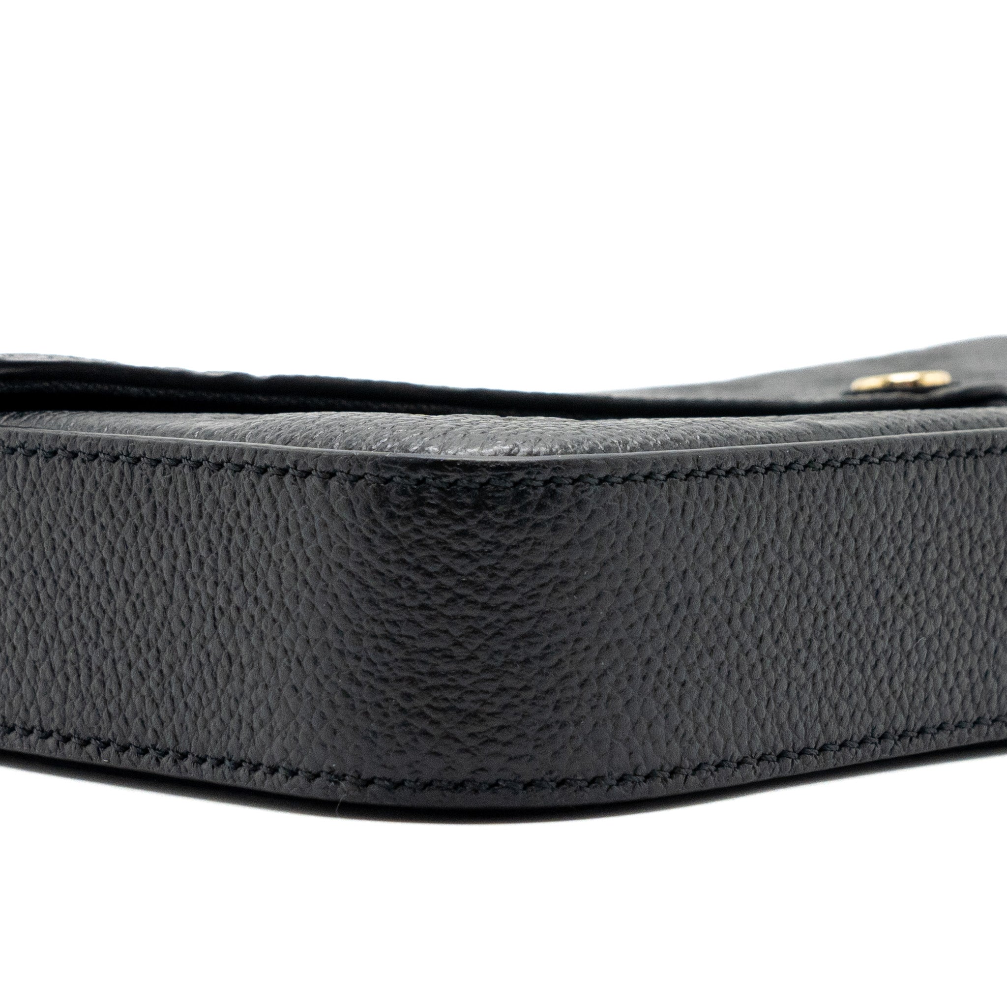 AAA Replica Louis Vuitton LV FELICIE POCHETTE MONOGRAM EMPREINTE BLACK GHW(NEW VERSION)