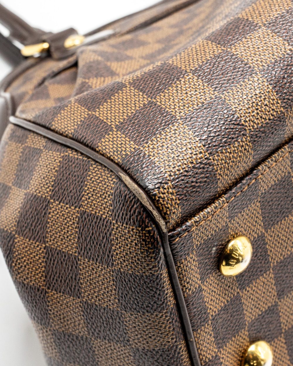 AAA Replica Louis Vuitton LV TREVI TOTE BAG DAMIER EBENE CANVAS GHW