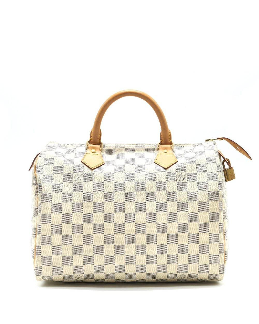AAA Replica Louis Vuitton LV SPEEDY 30 DAMIER AZUR CANVAS HANDBAG
