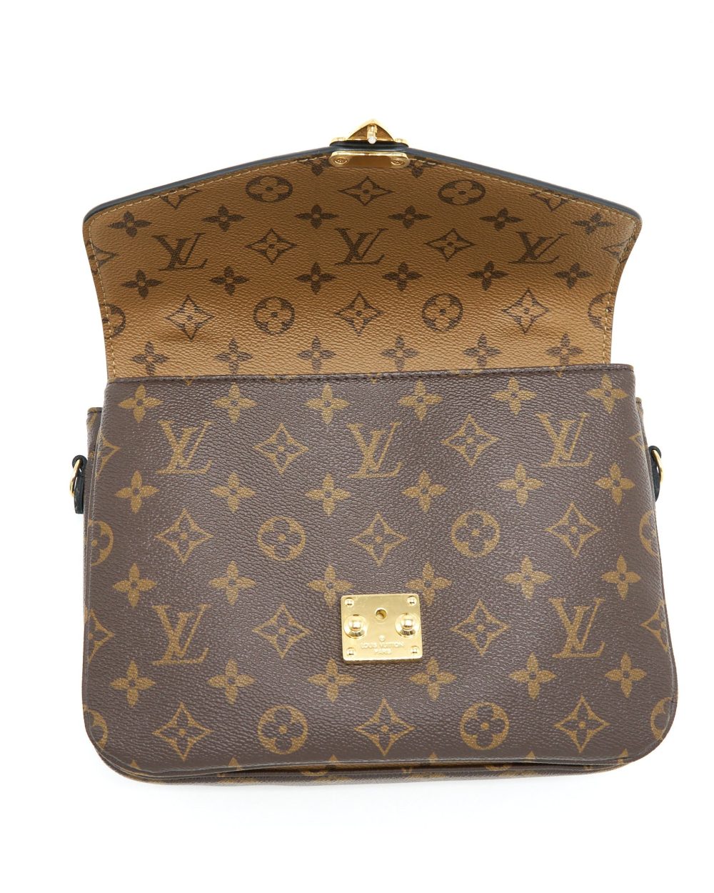 AAA Replica Louis Vuitton LV POCHETTE MÉTIS MONOGRAM REVERSE CANVAS GHW