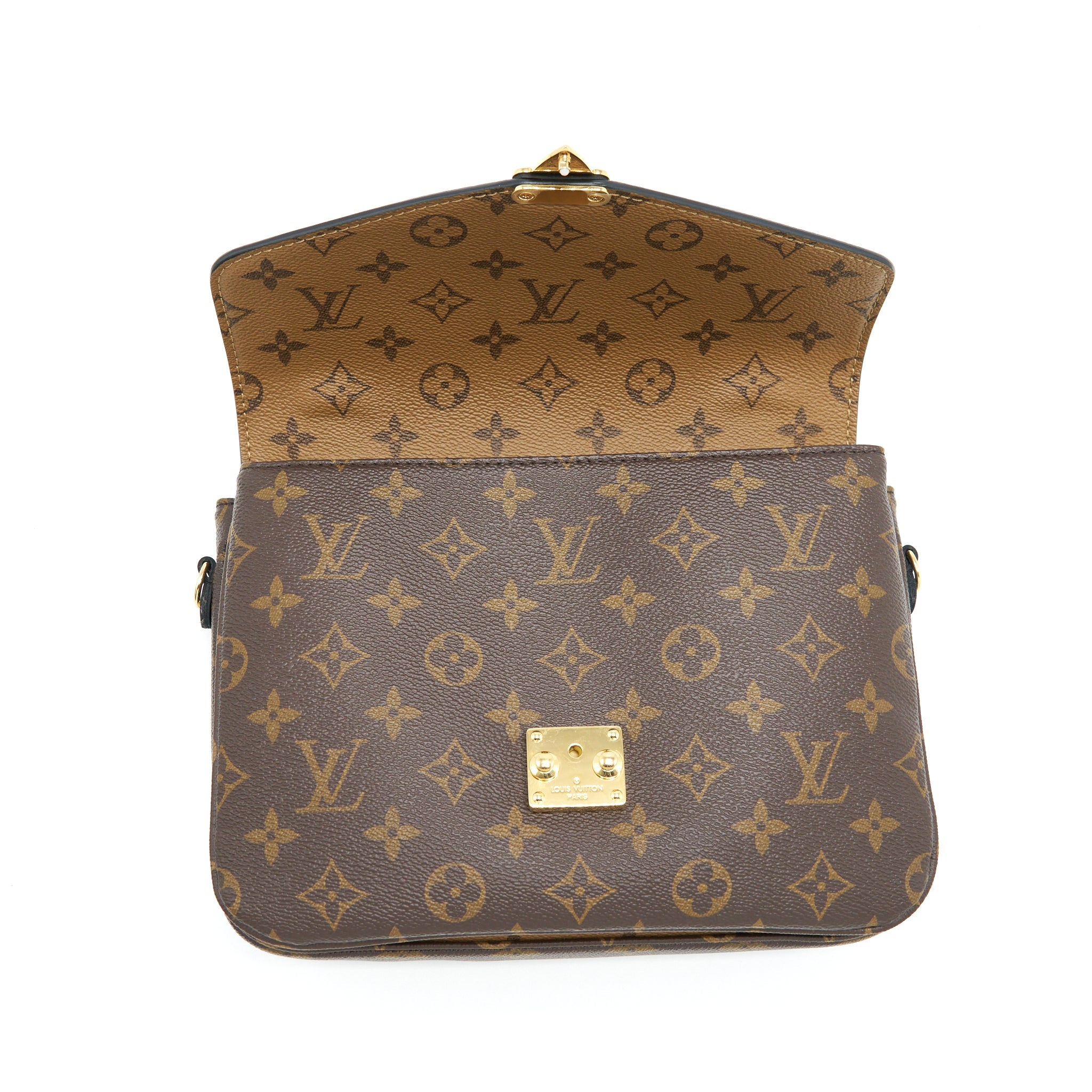 AAA Replica Louis Vuitton LV POCHETTE MÉTIS MONOGRAM REVERSE CANVAS GHW