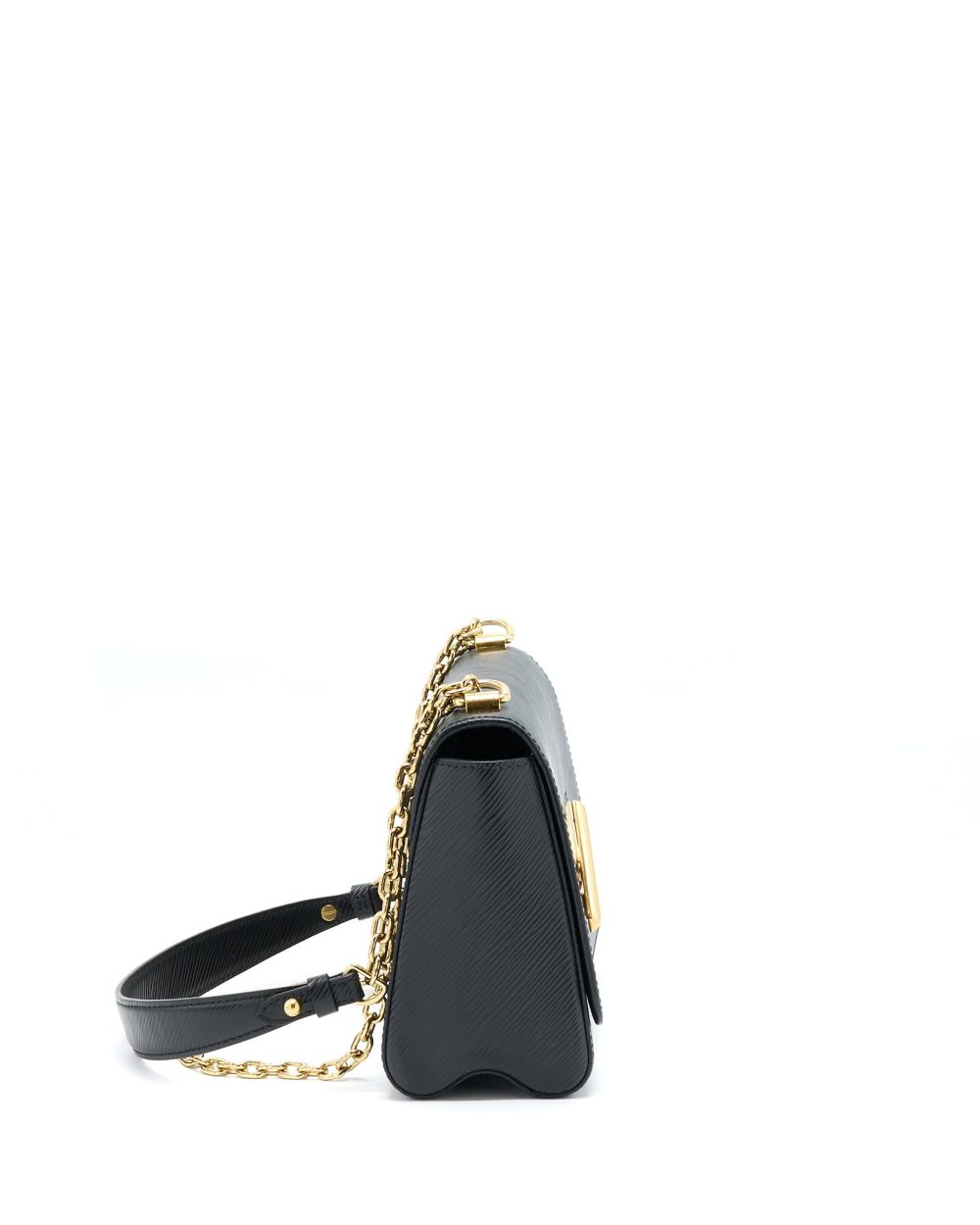 AAA Replica Louis Vuitton LV TWIST MM EPI BLACK GHW