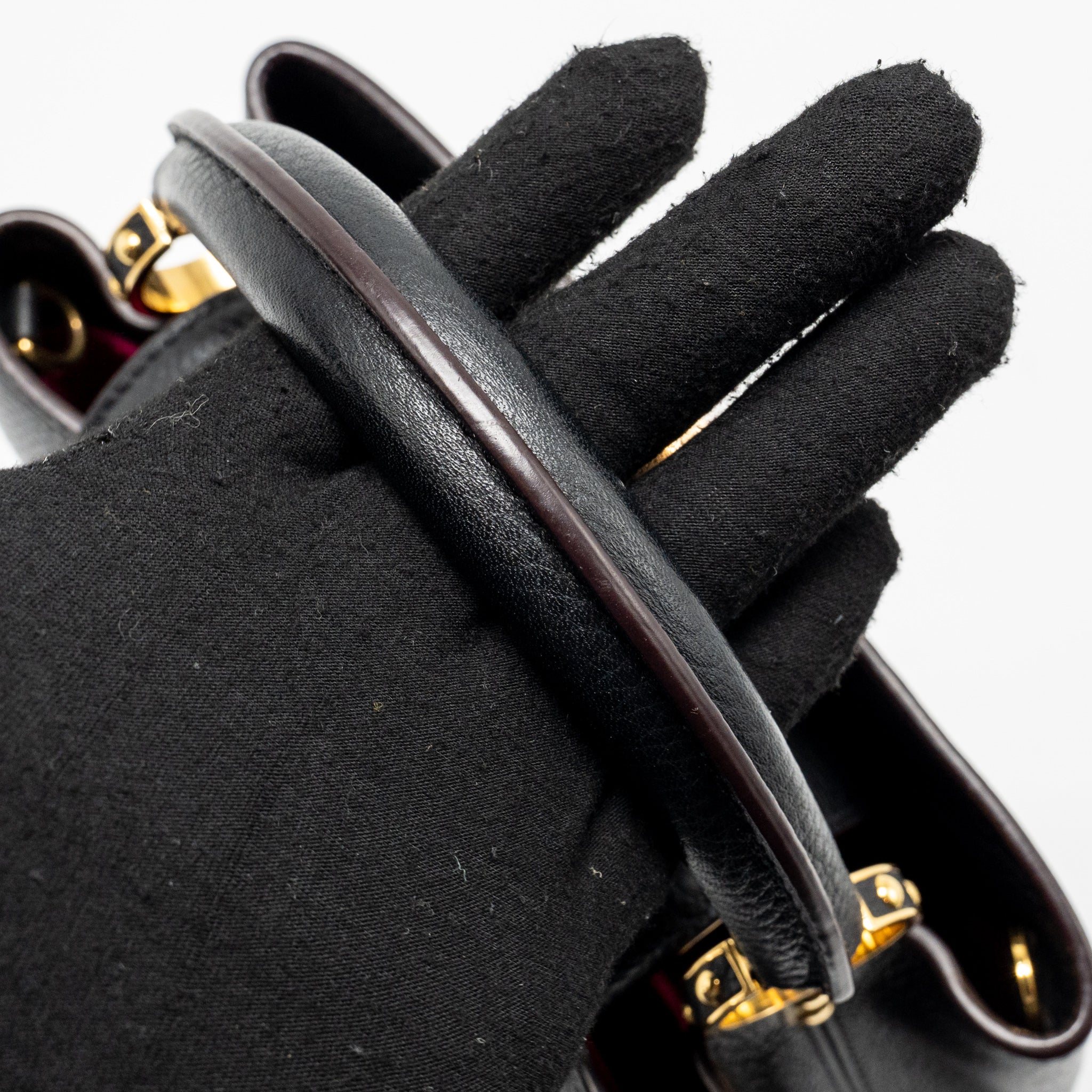 AAA Replica Louis Vuitton LV CAPUCINES BB CALFSKIN BLACK GHW