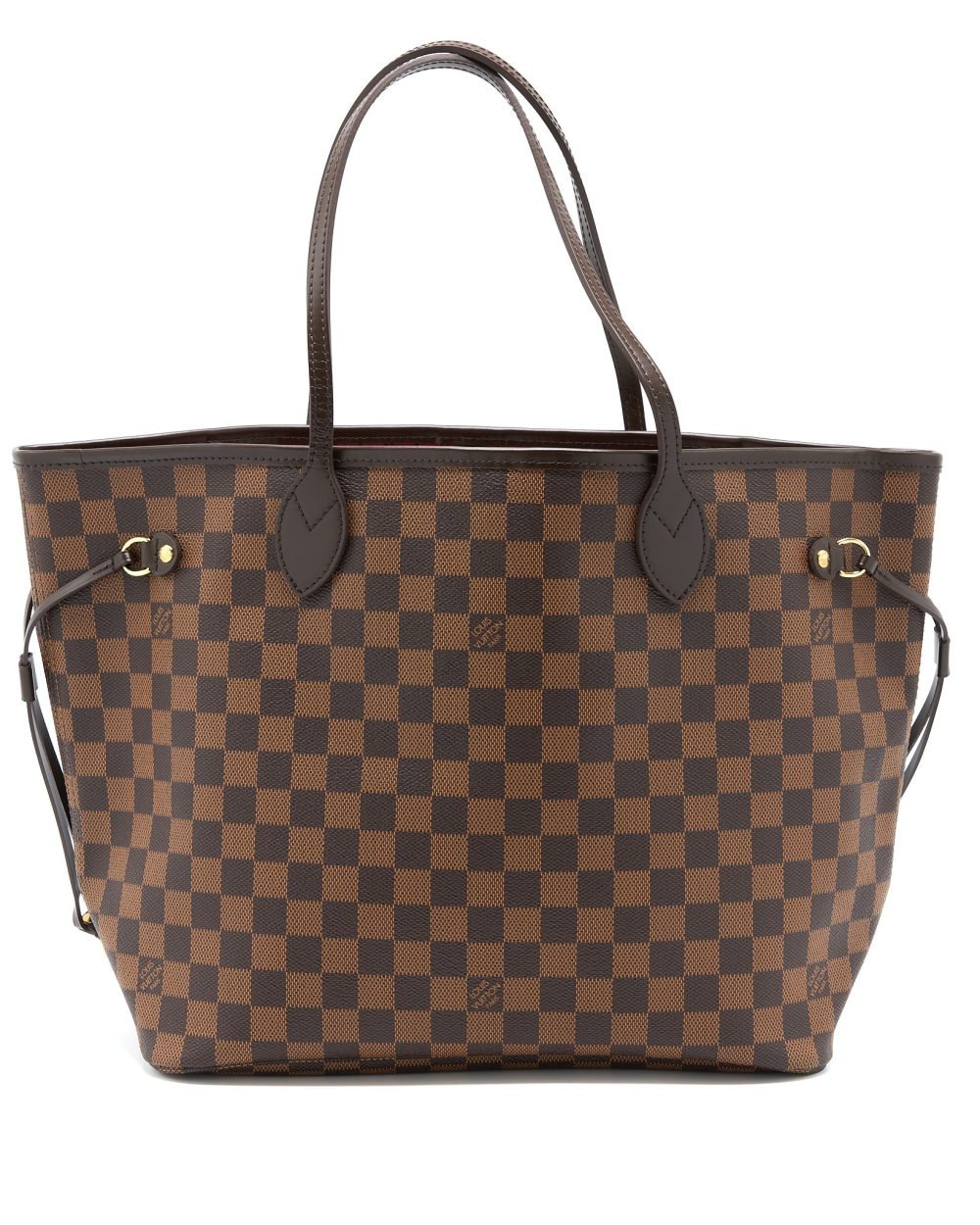 AAA Replica Louis Vuitton LV NEVERFULL MM DAMIER EBENE CANVAS GHW