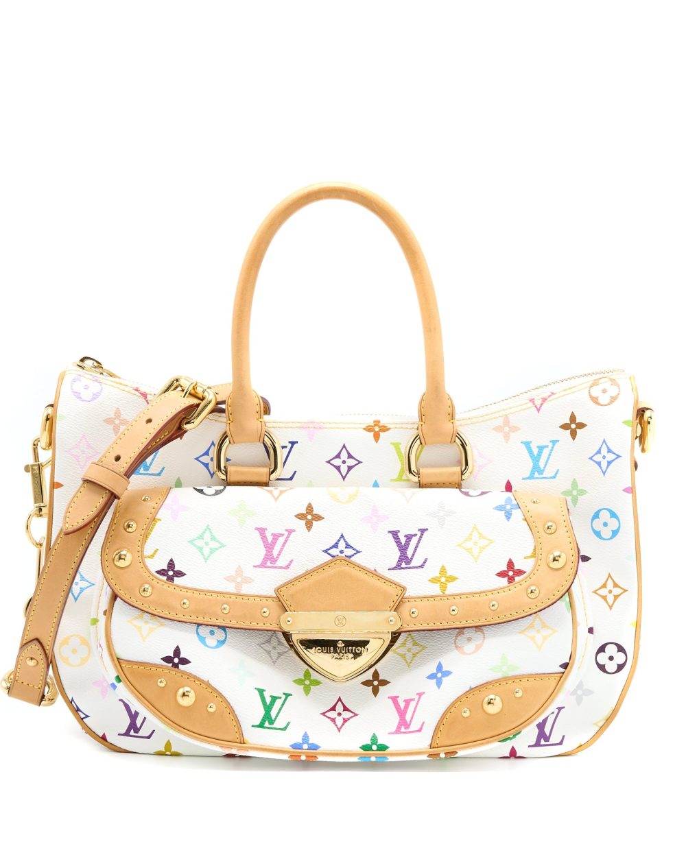 AAA Replica Louis Vuitton LV RITA BAG WHITE MONOGRAM MULTICOLOUR CANVAS GHW