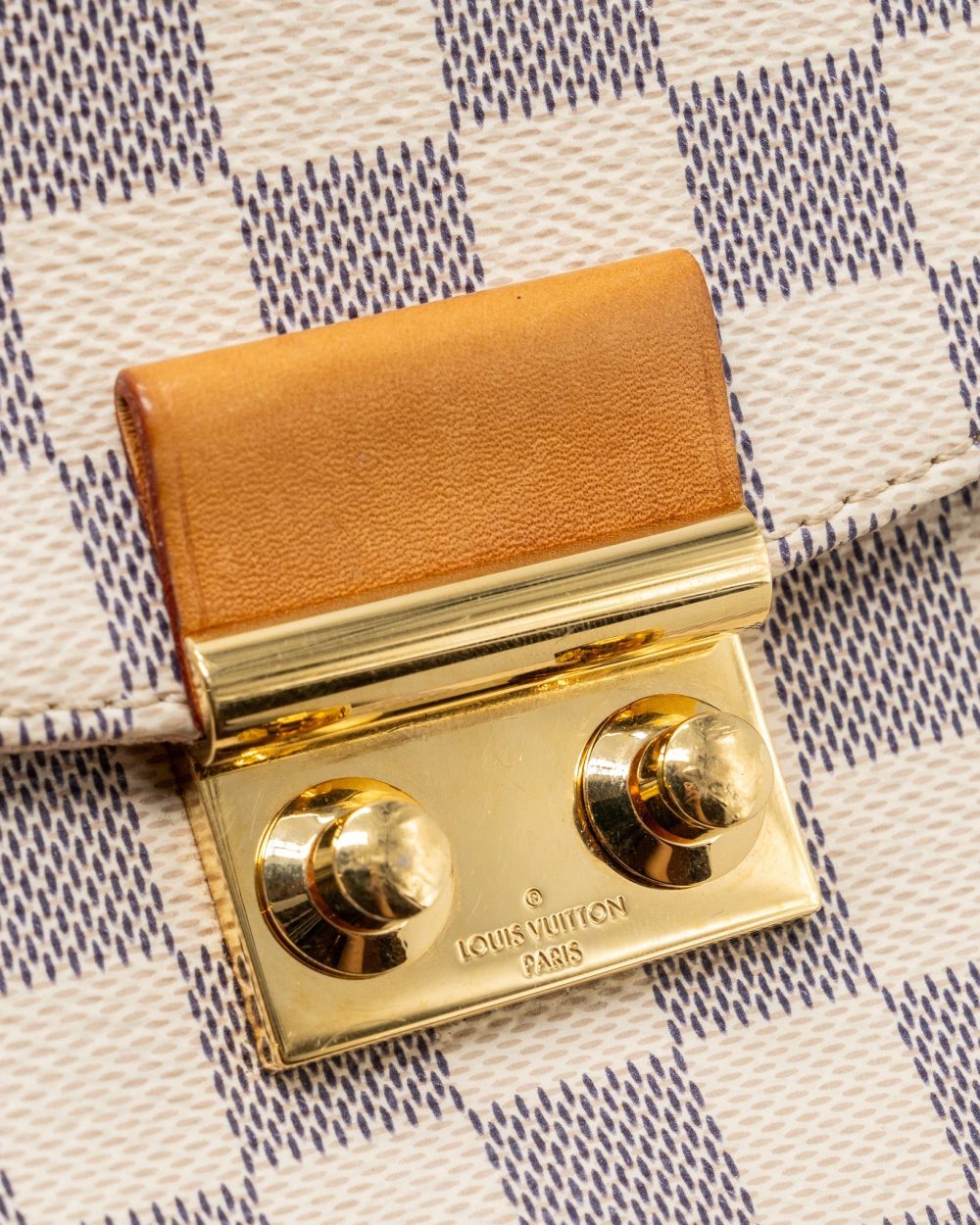 AAA Replica Louis Vuitton LV CROISETTE DAMIER AZUR CANVAS GHW