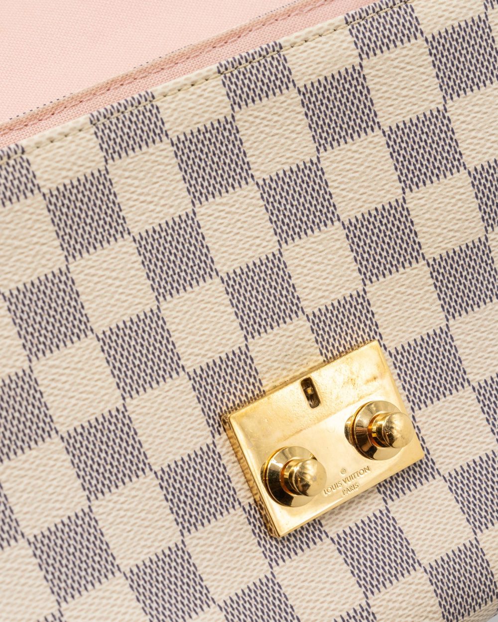 AAA Replica Louis Vuitton LV CROISETTE DAMIER AZUR CANVAS GHW