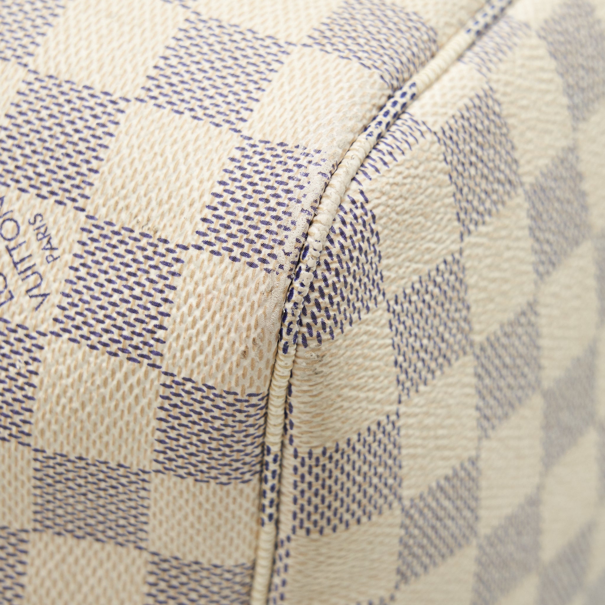 AAA Replica Louis Vuitton LV NEVERFULL MM DAMIER AZUR