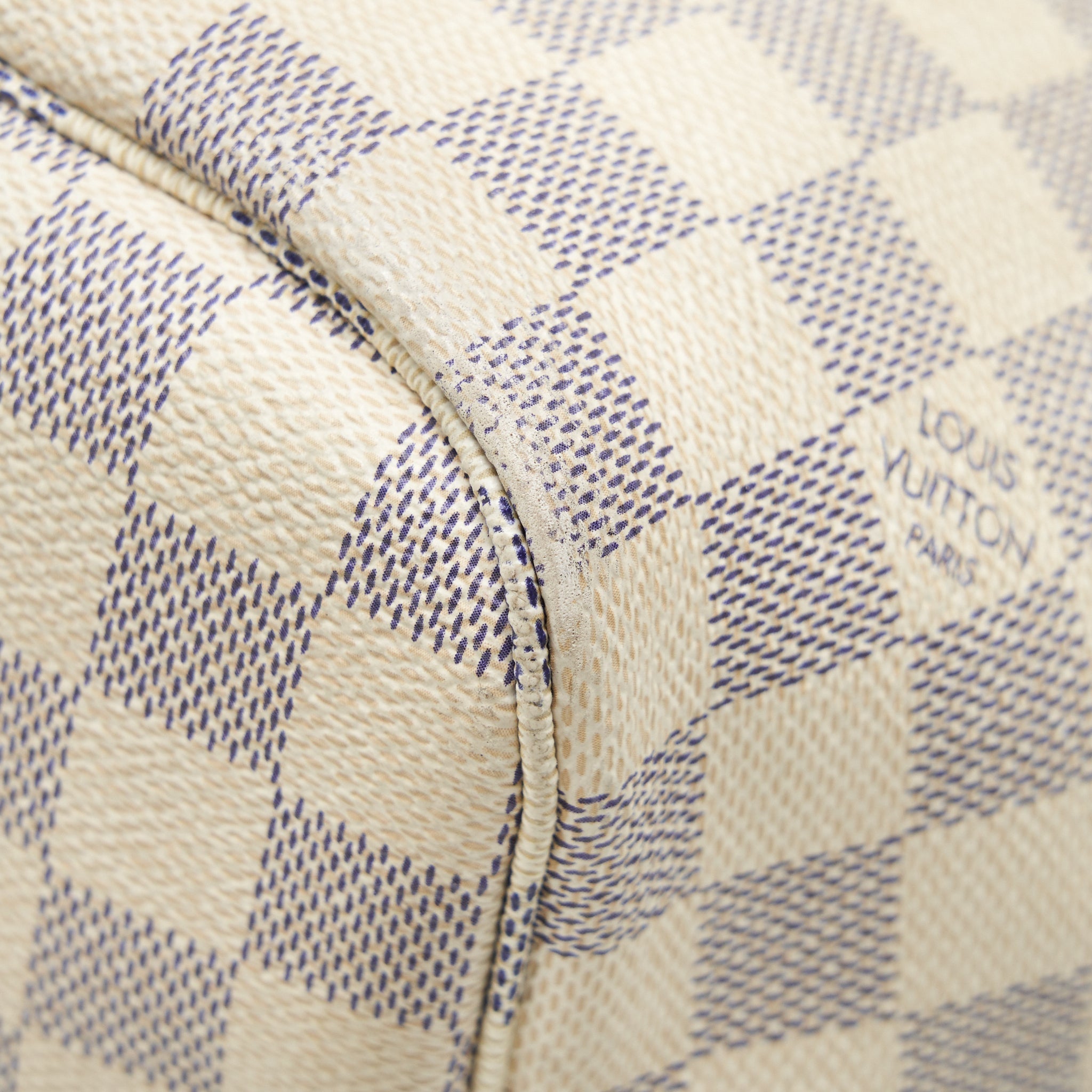 AAA Replica Louis Vuitton LV NEVERFULL MM DAMIER AZUR