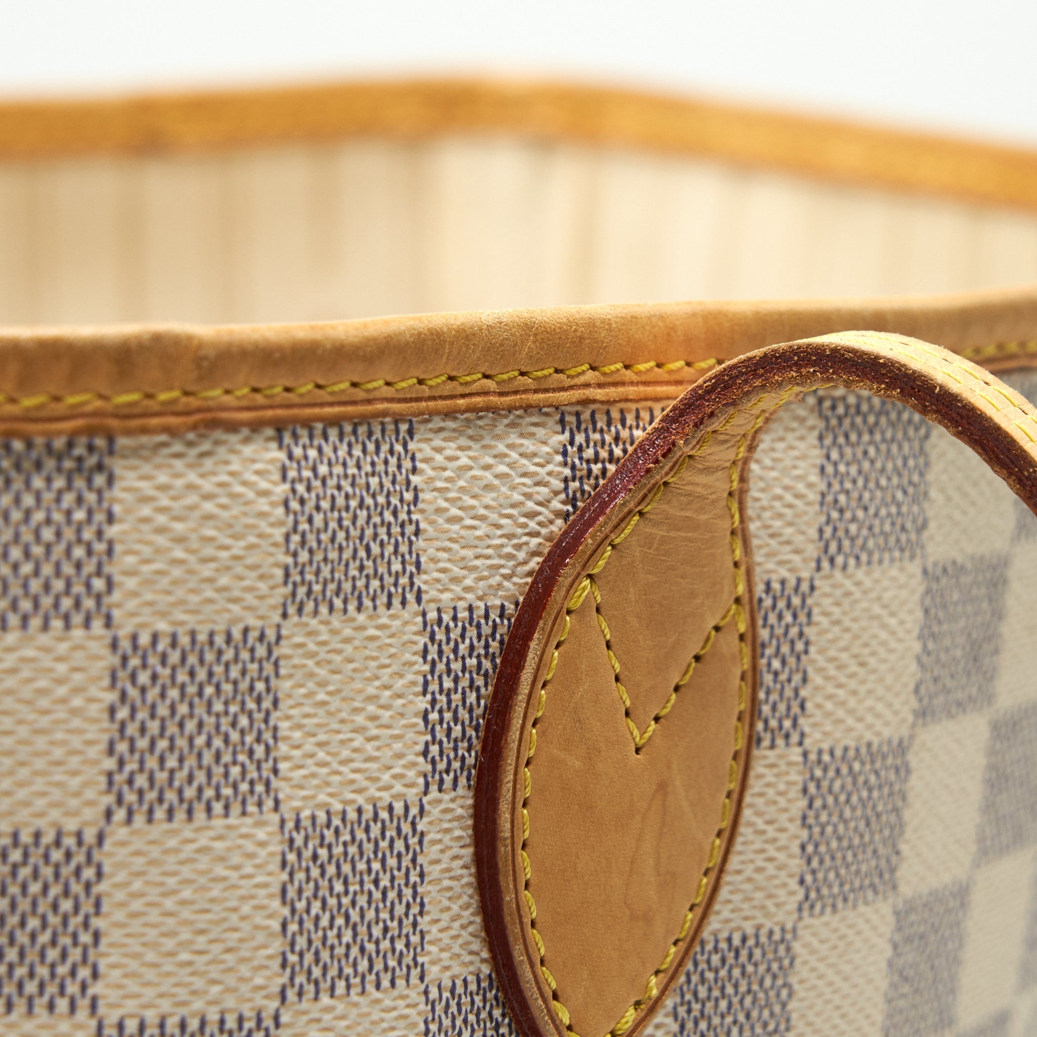 AAA Replica Louis Vuitton LV NEVERFULL MM DAMIER AZUR