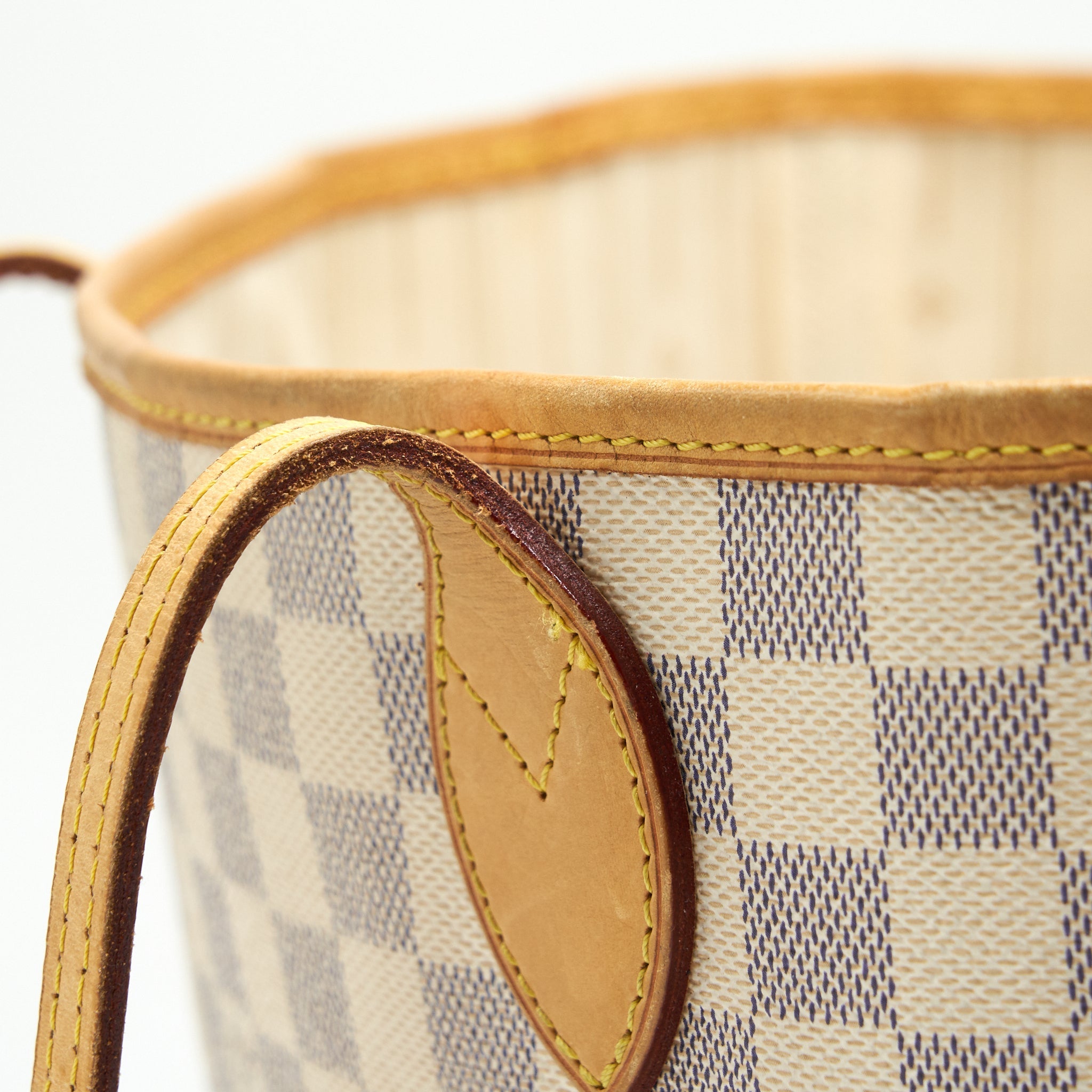 AAA Replica Louis Vuitton LV NEVERFULL MM DAMIER AZUR