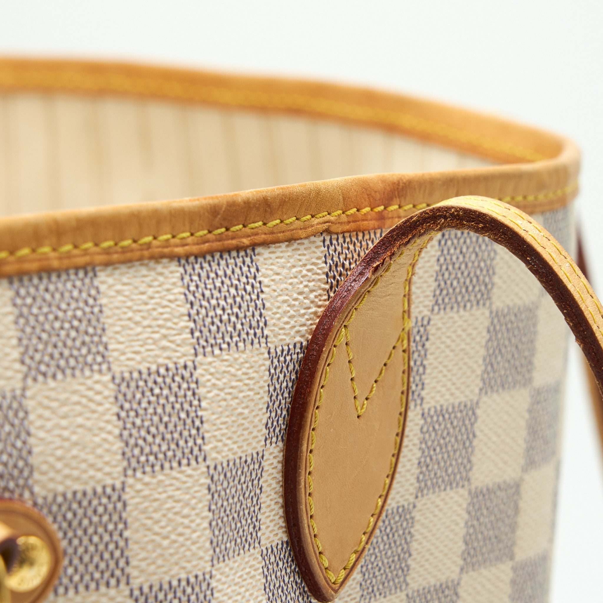 AAA Replica Louis Vuitton LV NEVERFULL MM DAMIER AZUR