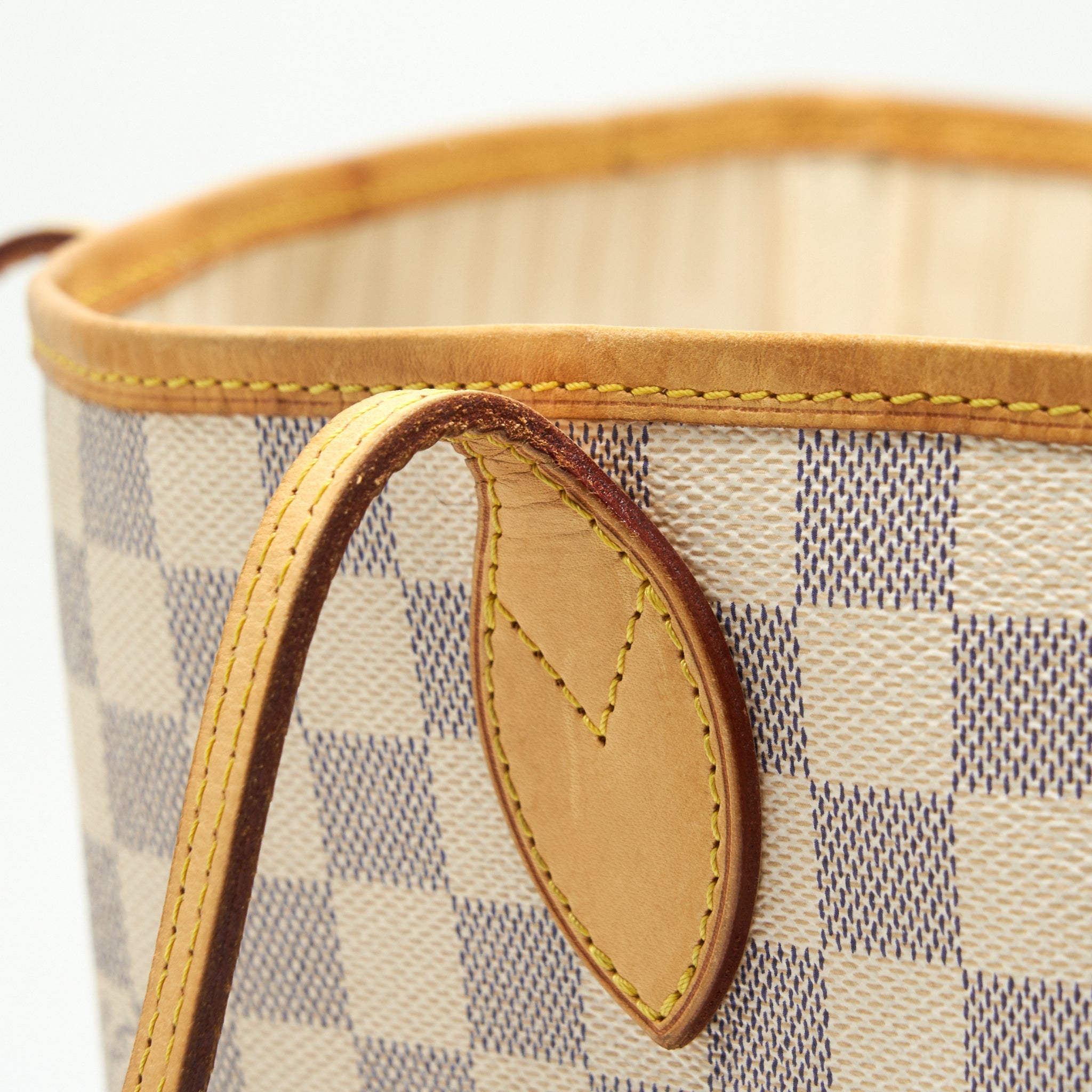 AAA Replica Louis Vuitton LV NEVERFULL MM DAMIER AZUR
