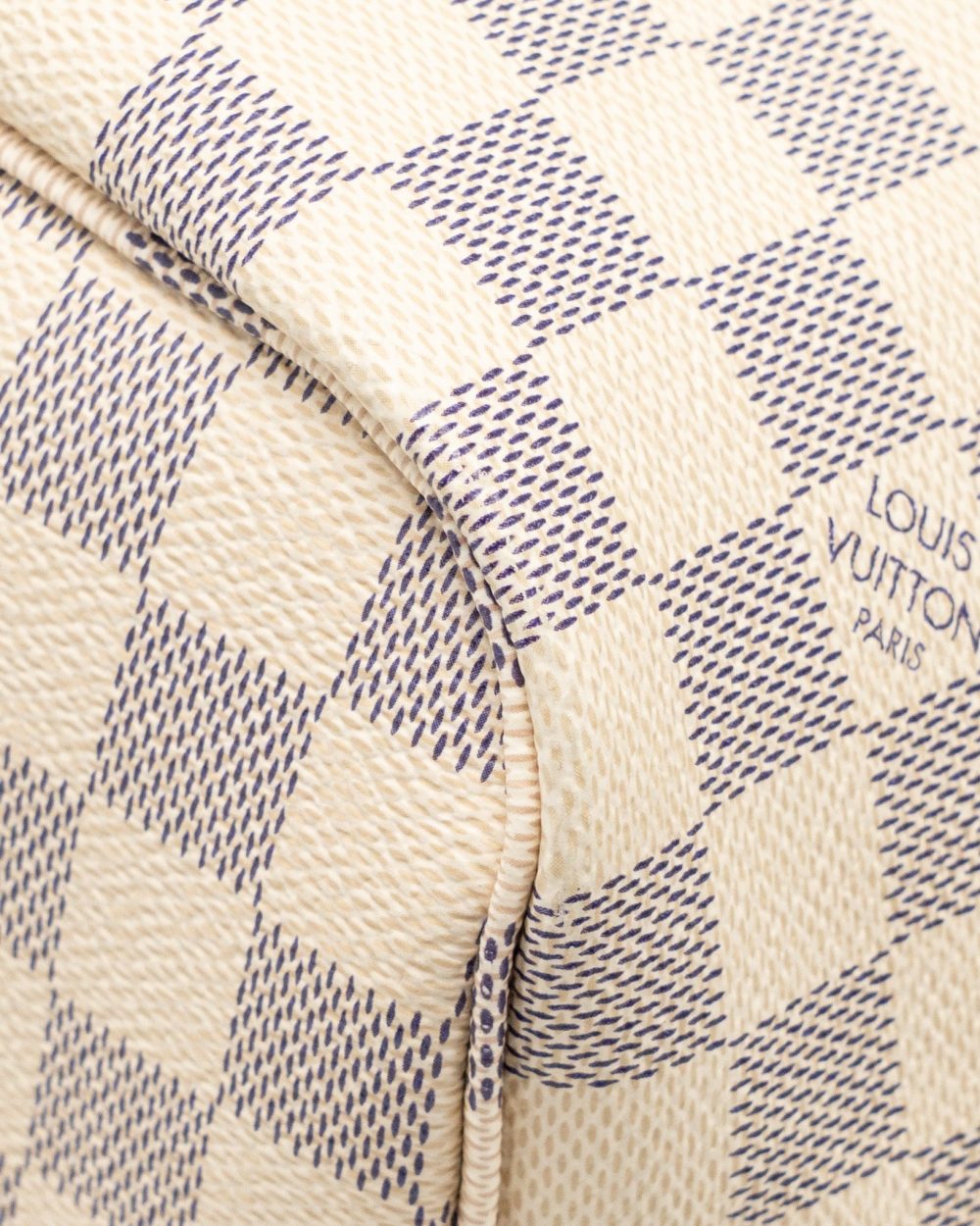 AAA Replica Louis Vuitton LV NEVERFULL MM DAMIER AZUR CANVAS GHW