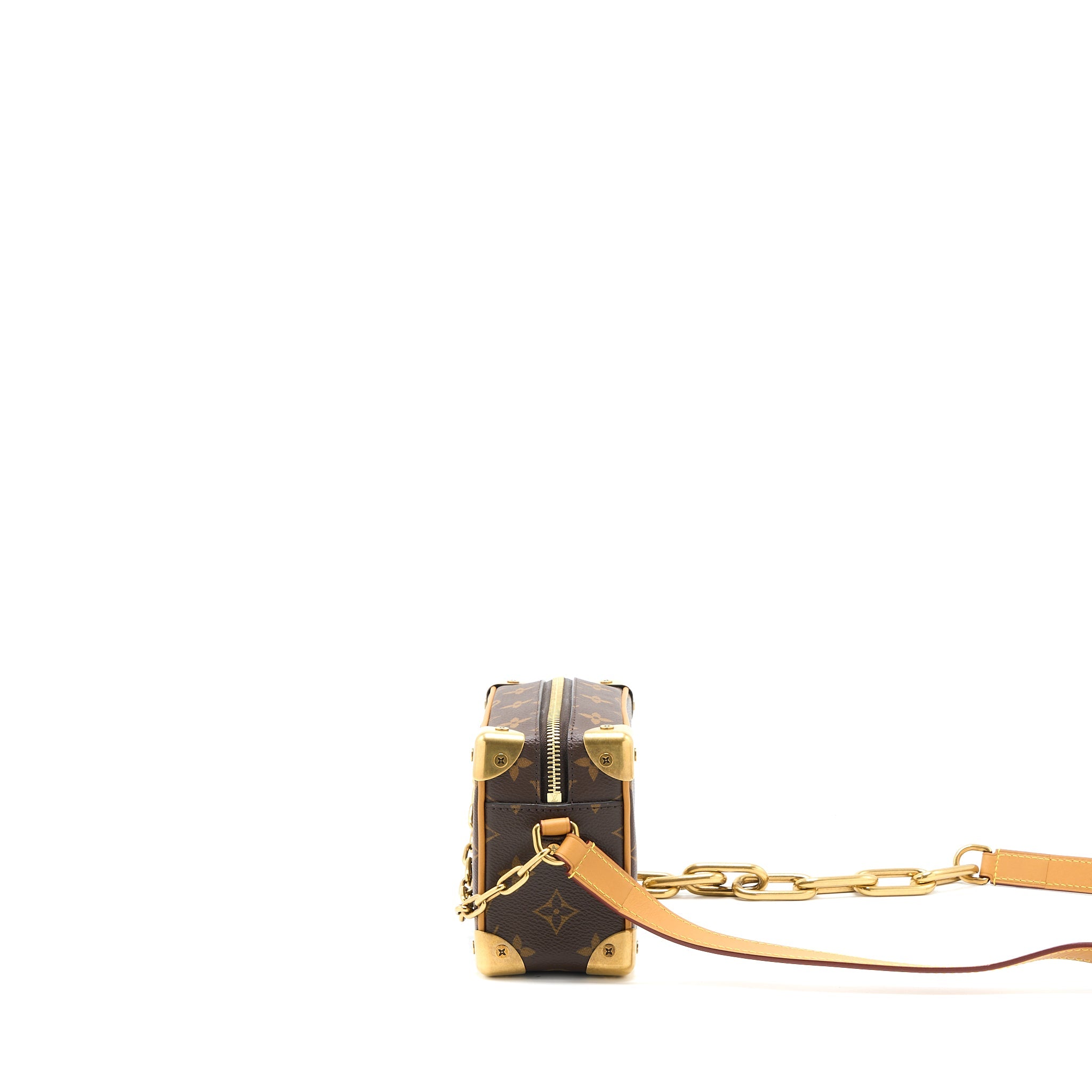 AAA Replica Louis Vuitton LV MINI SOFT TRUNK MONOGRAM CANVAS GHW