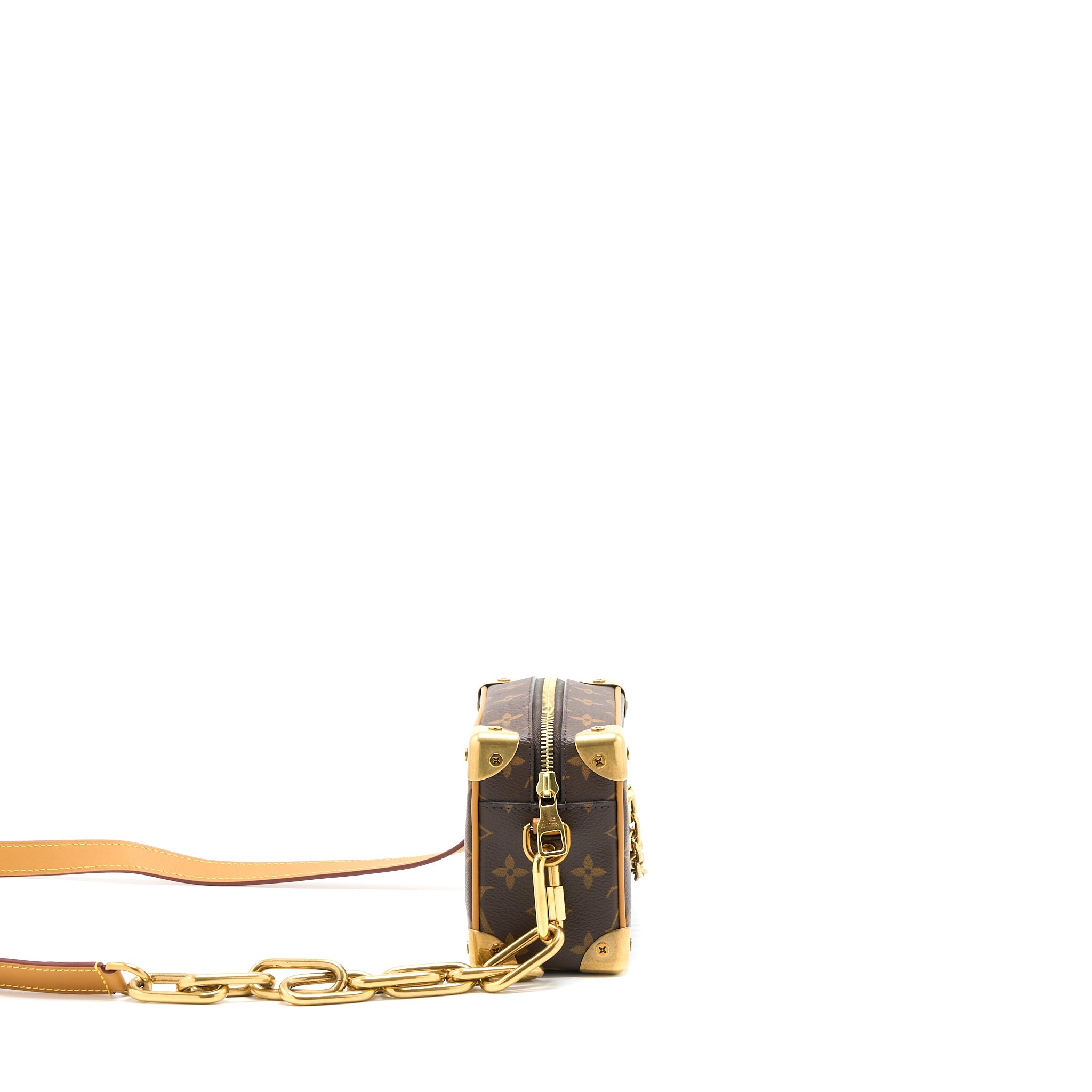 AAA Replica Louis Vuitton LV MINI SOFT TRUNK MONOGRAM CANVAS GHW