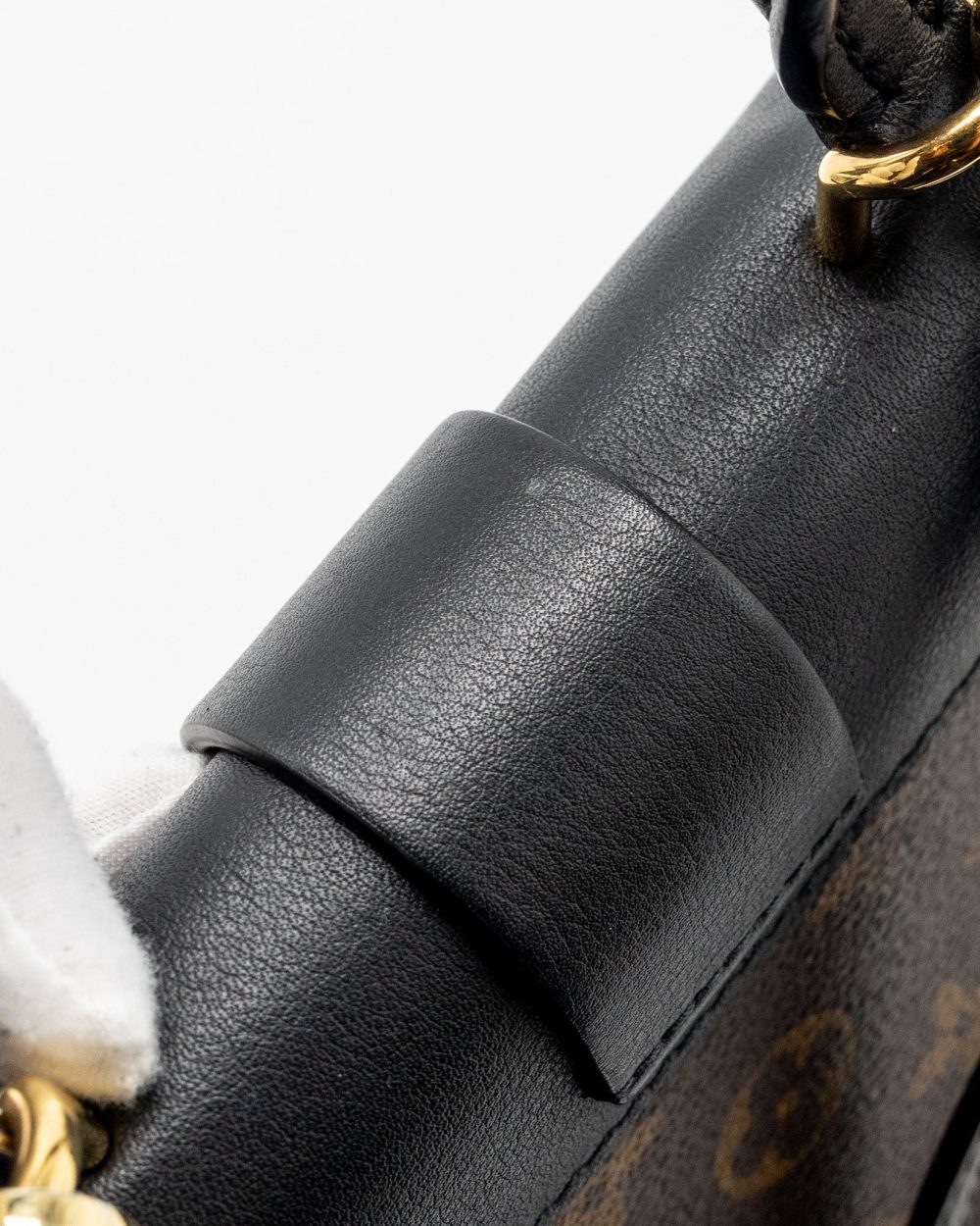 AAA Replica Louis Vuitton LV LOCKY BB MONOGRAM CANVAS/LEATHER BLACK GHW