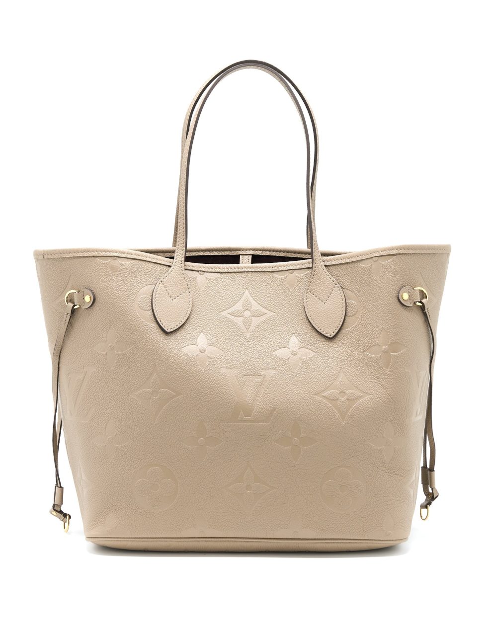 AAA Replica Louis Vuitton LV NEVERFULL MM MONOGRAM EMPREINTE TOURTERELLE GHW (NEW VERSION)