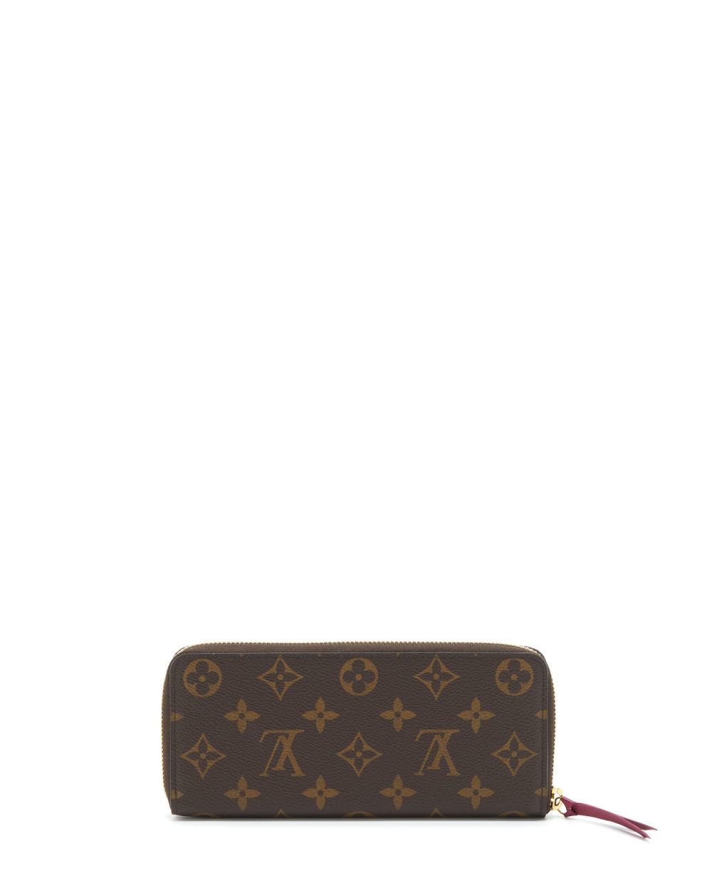 AAA Replica Louis Vuitton LV CLEMENCE LONG WALLET MONOGRAM CANVAS FUCHSIA