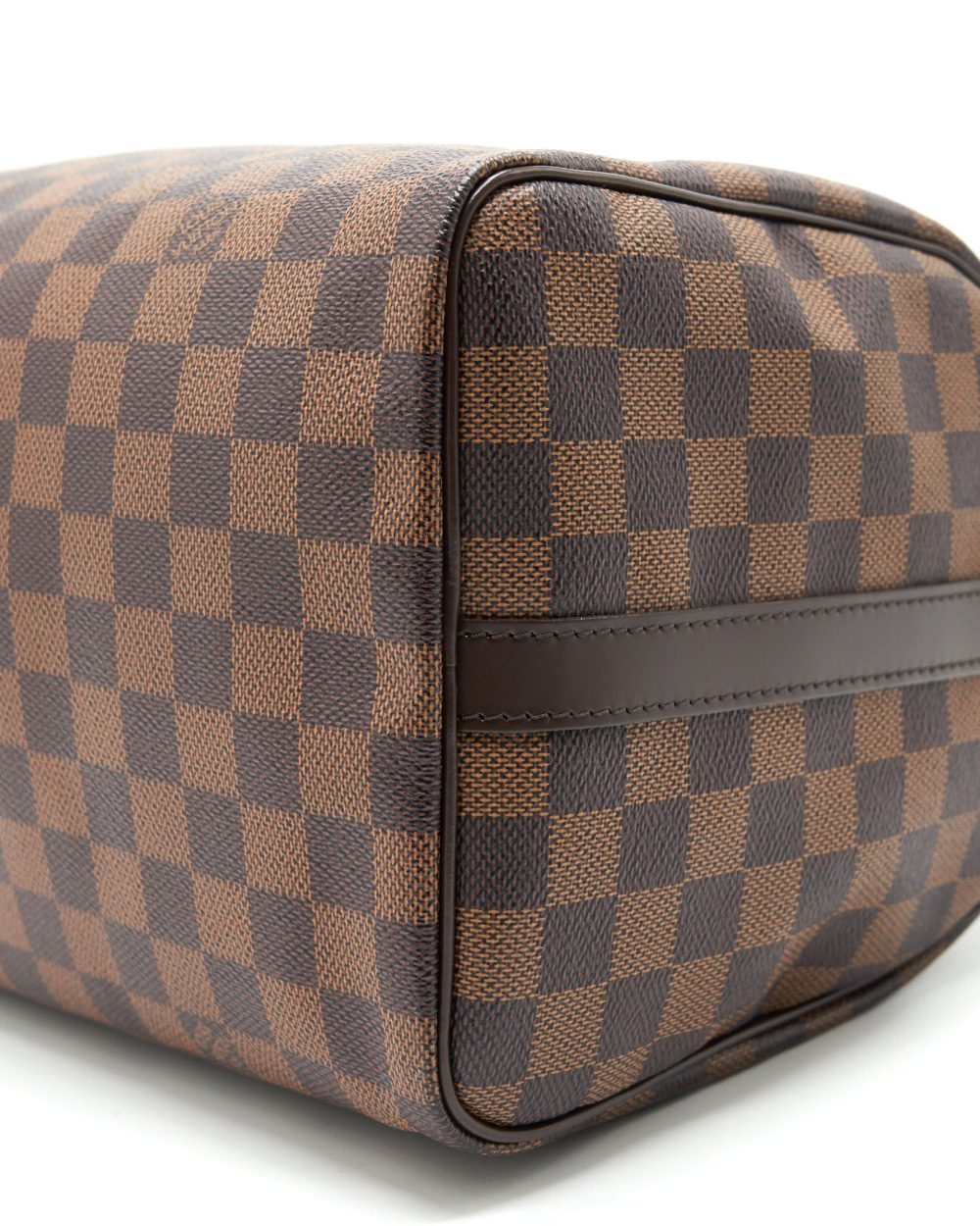 AAA Replica Louis Vuitton LV SPEEDY 30 DAMIER EBENE CANVAS HANDBAG BROWN