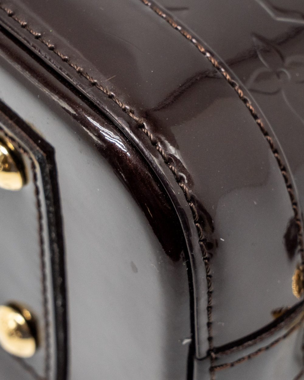 AAA Replica Louis Vuitton LV ALMA BB PATENT AMATANTE GHW