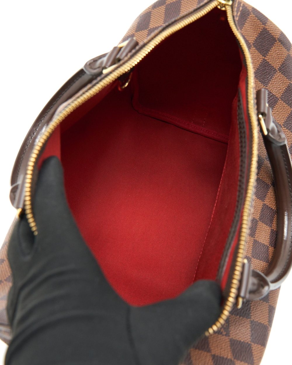 AAA Replica Louis Vuitton LV SPEEDY 30 DAMIER EBENE CANVAS HANDBAG BROWN