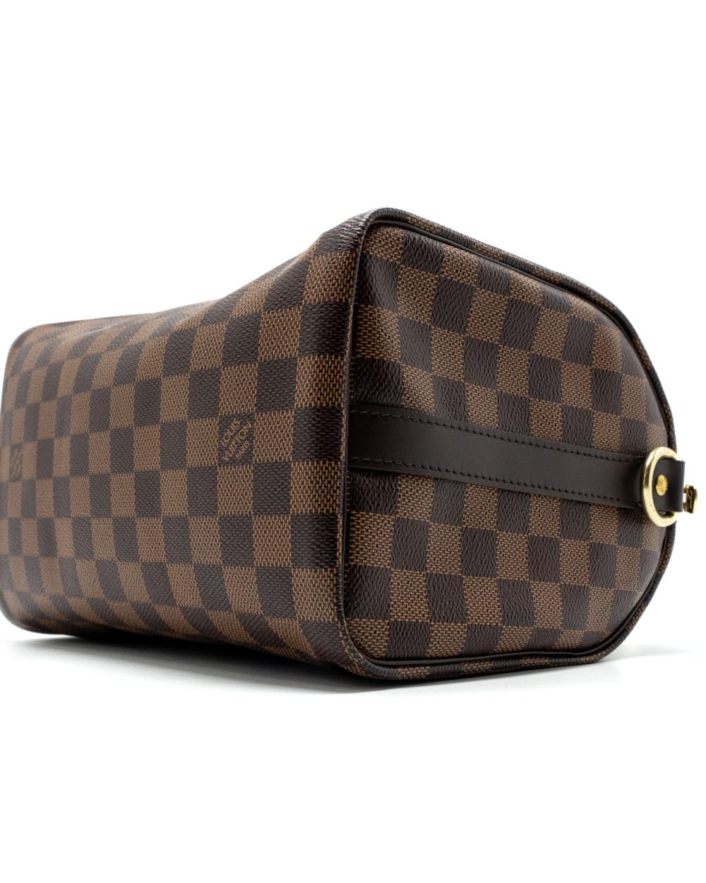 AAA Replica Louis Vuitton LV SPEEDY BANDOULIERE 25 DAMIER EBENE CANVAS GHW (NEW VERSION)