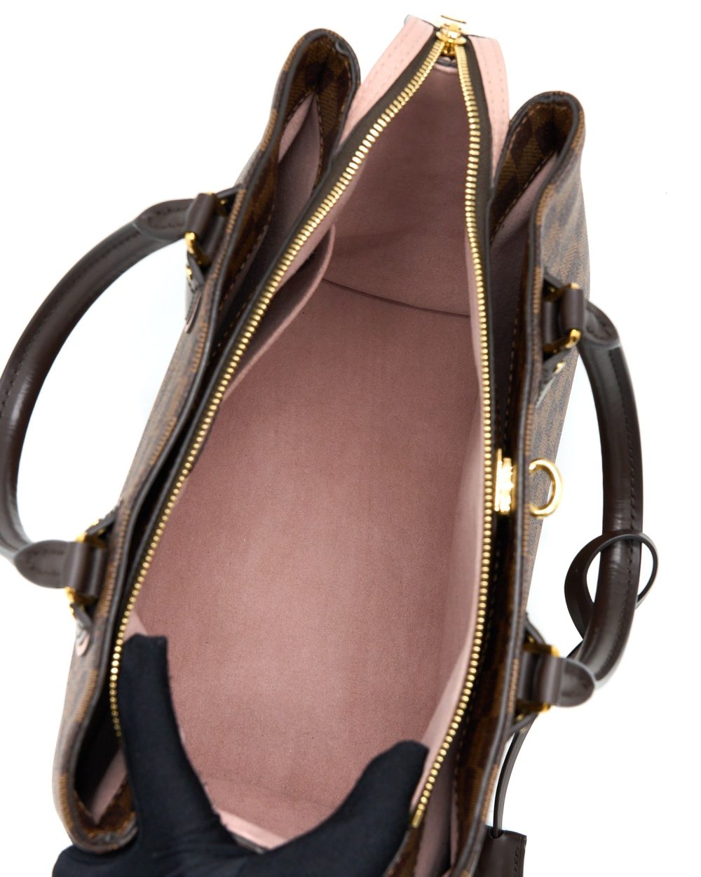 AAA Replica Louis Vuitton LV NORMANDY TOTE BAG DAMIER EBENE CANVAS MAGNOLIA GHW