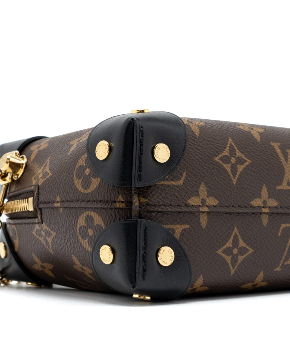 AAA Replica Louis Vuitton LV PETITE MALLE SOUPLE MONOGRAM CANVAS BLACK GHW (NEW VERSION)