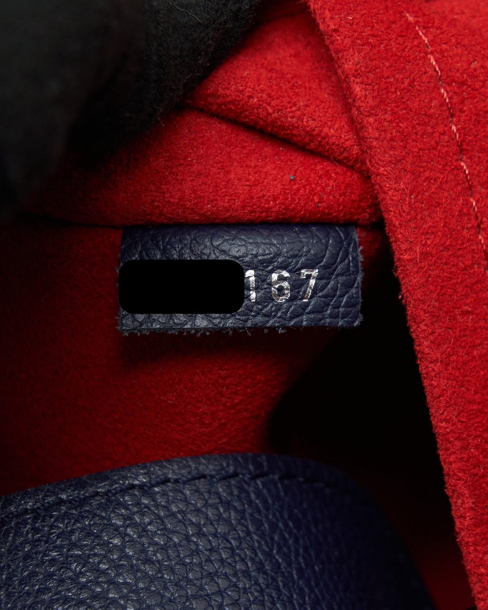 AAA Replica Louis Vuitton LV LOCKME BUCKET BAG NAVY/RED WITH AN EXTRA BAG CHARM SHW