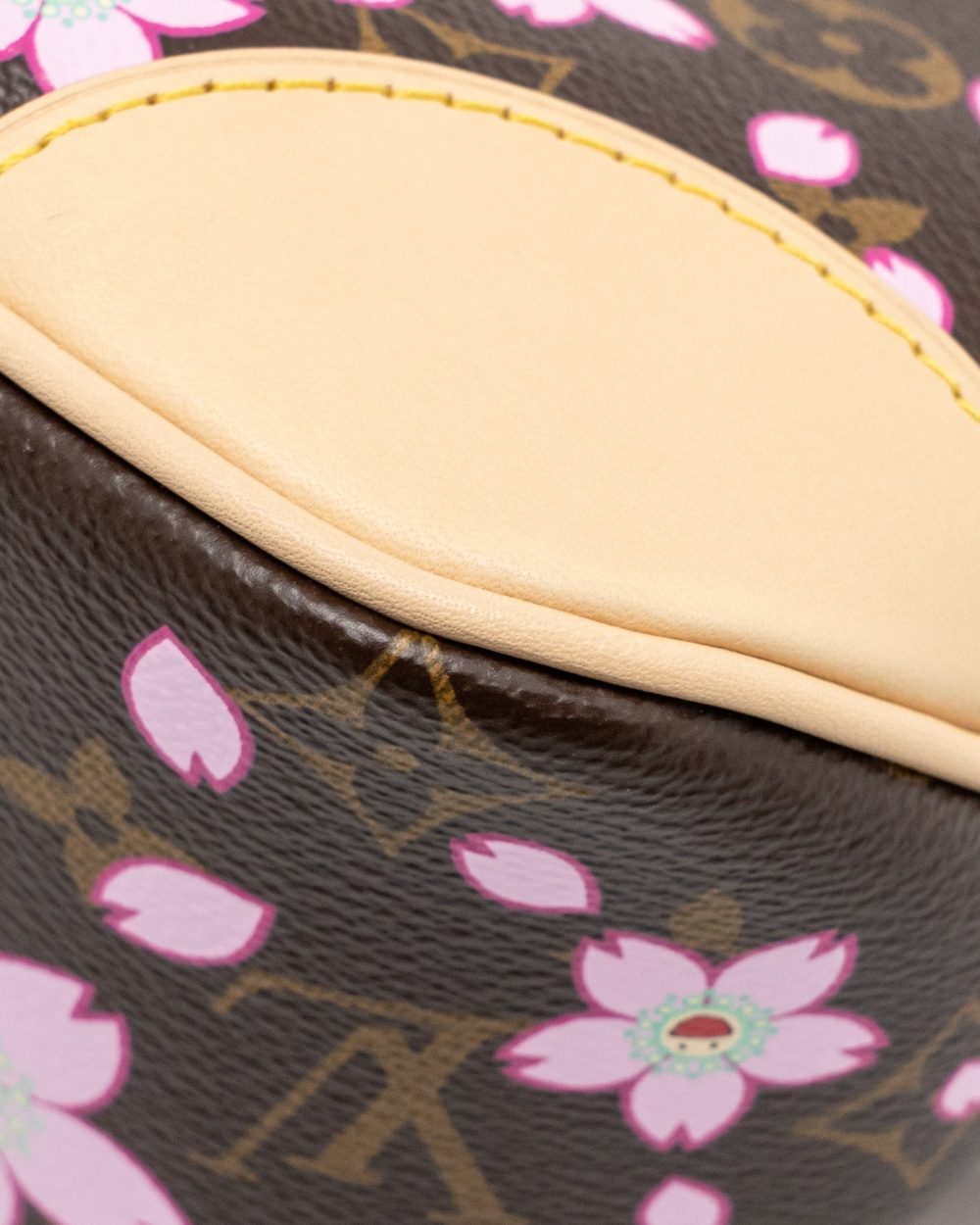 AAA Replica Louis Vuitton LV X TAKASHI MURAKAMI BOULOGNE PM CHERRY BLOSSOM MONOGRAM CANVAS GHW
