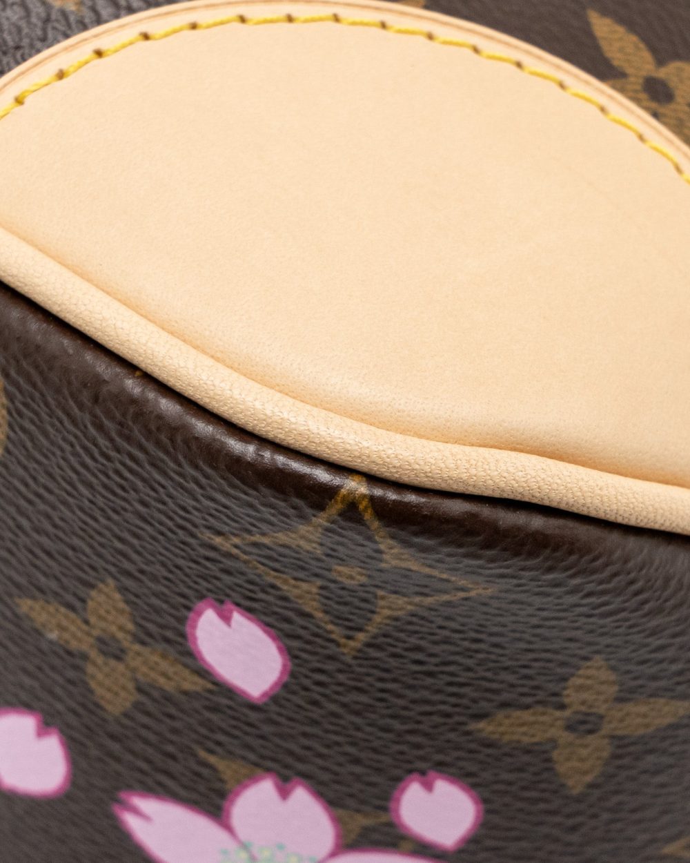 AAA Replica Louis Vuitton LV X TAKASHI MURAKAMI BOULOGNE PM CHERRY BLOSSOM MONOGRAM CANVAS GHW