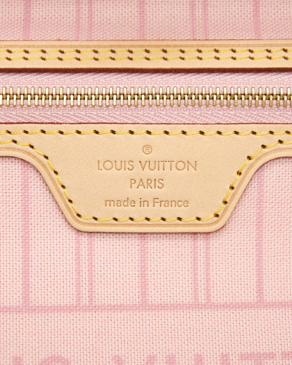 AAA Replica Louis Vuitton LV NEVERFULL MM DAMIER AZUR CANVAS /ROSE BALLERINE (NO INNER POUCH)