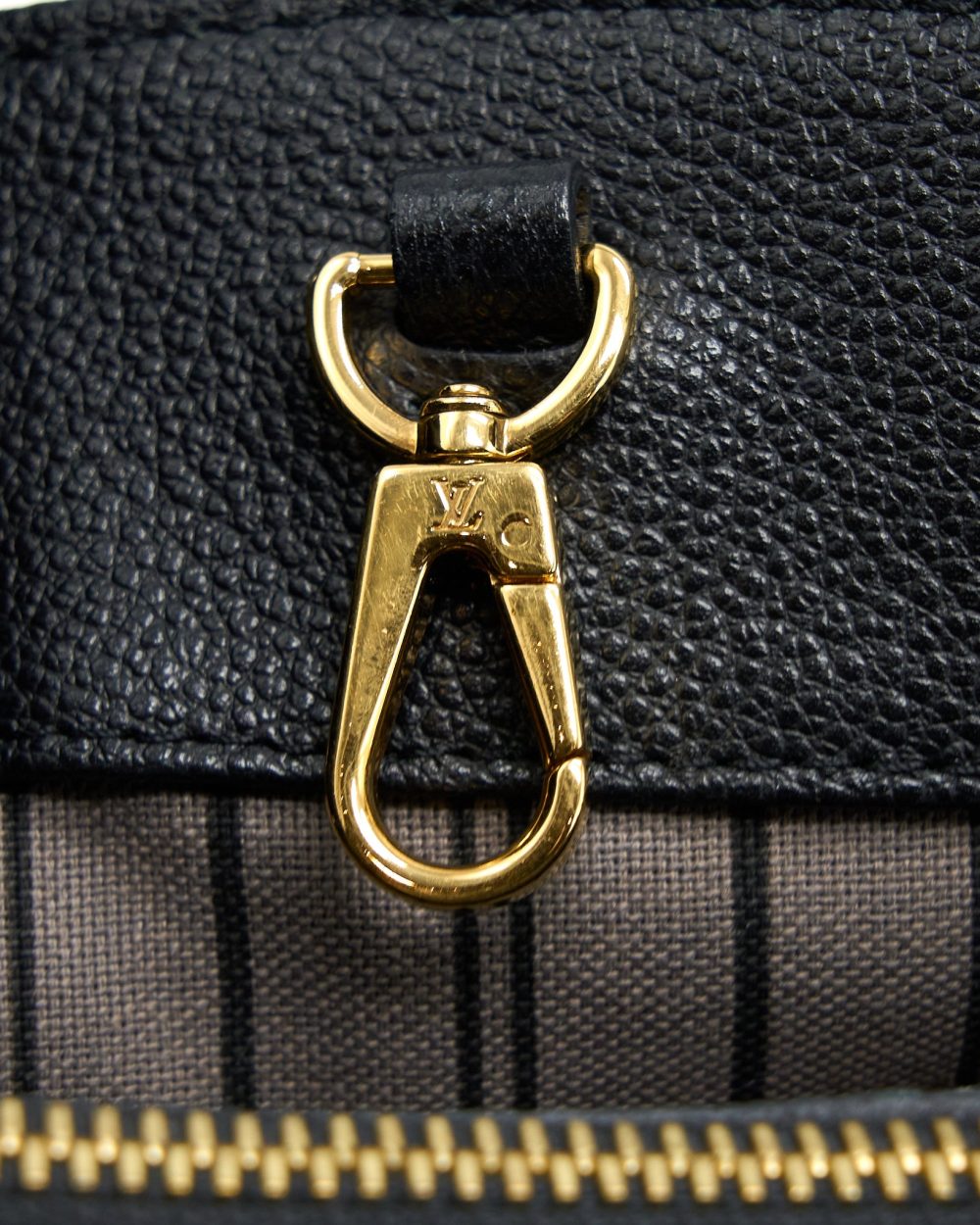 AAA Replica Louis Vuitton LV MONTAIGNE BB MONOGRAM EMPRENITE BLACK GHW
