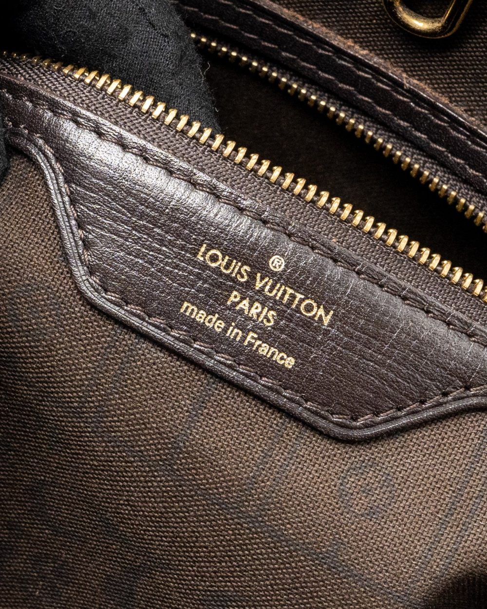 AAA Replica Louis Vuitton LV VINTAGE NEVERFULL MM FABRIC DARK BROWN GHW