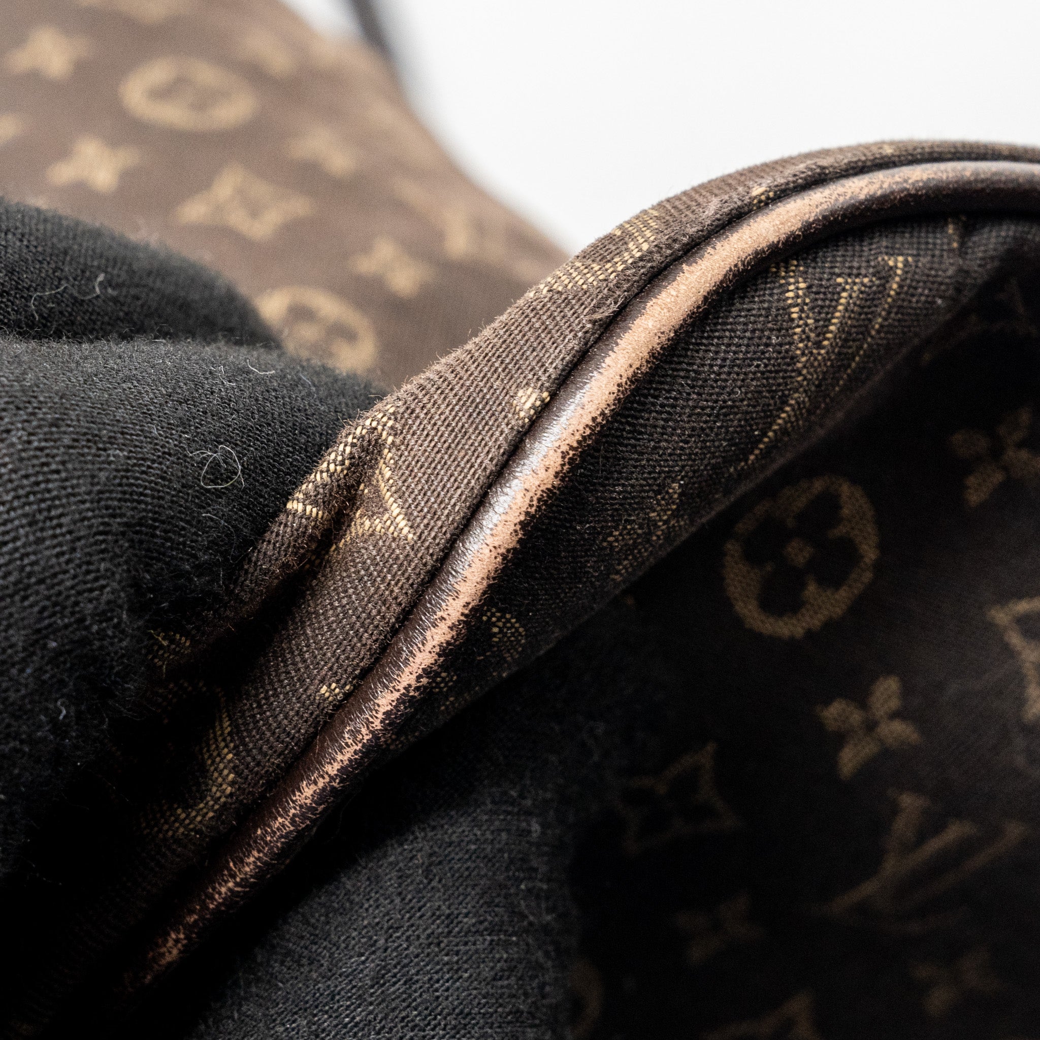 AAA Replica Louis Vuitton LV VINTAGE NEVERFULL MM FABRIC DARK BROWN GHW