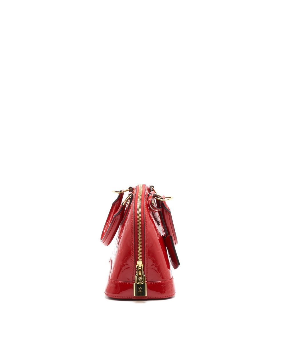 AAA Replica Louis Vuitton LV ALMA BB IN PATENT LEATHER RED